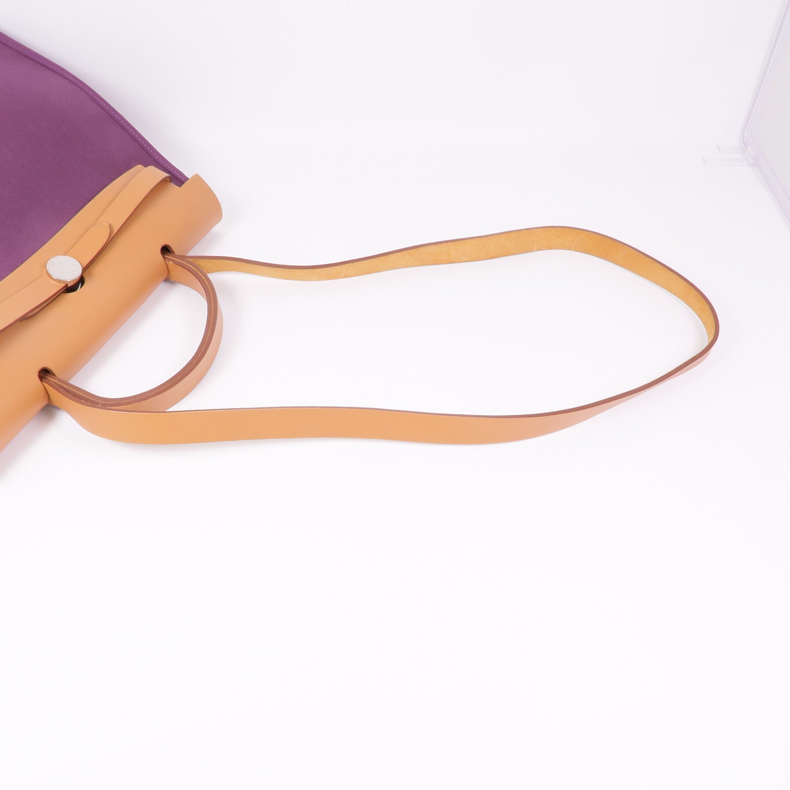 HERMES 帆布Herbag PM手挽肩背兩用袋Purple