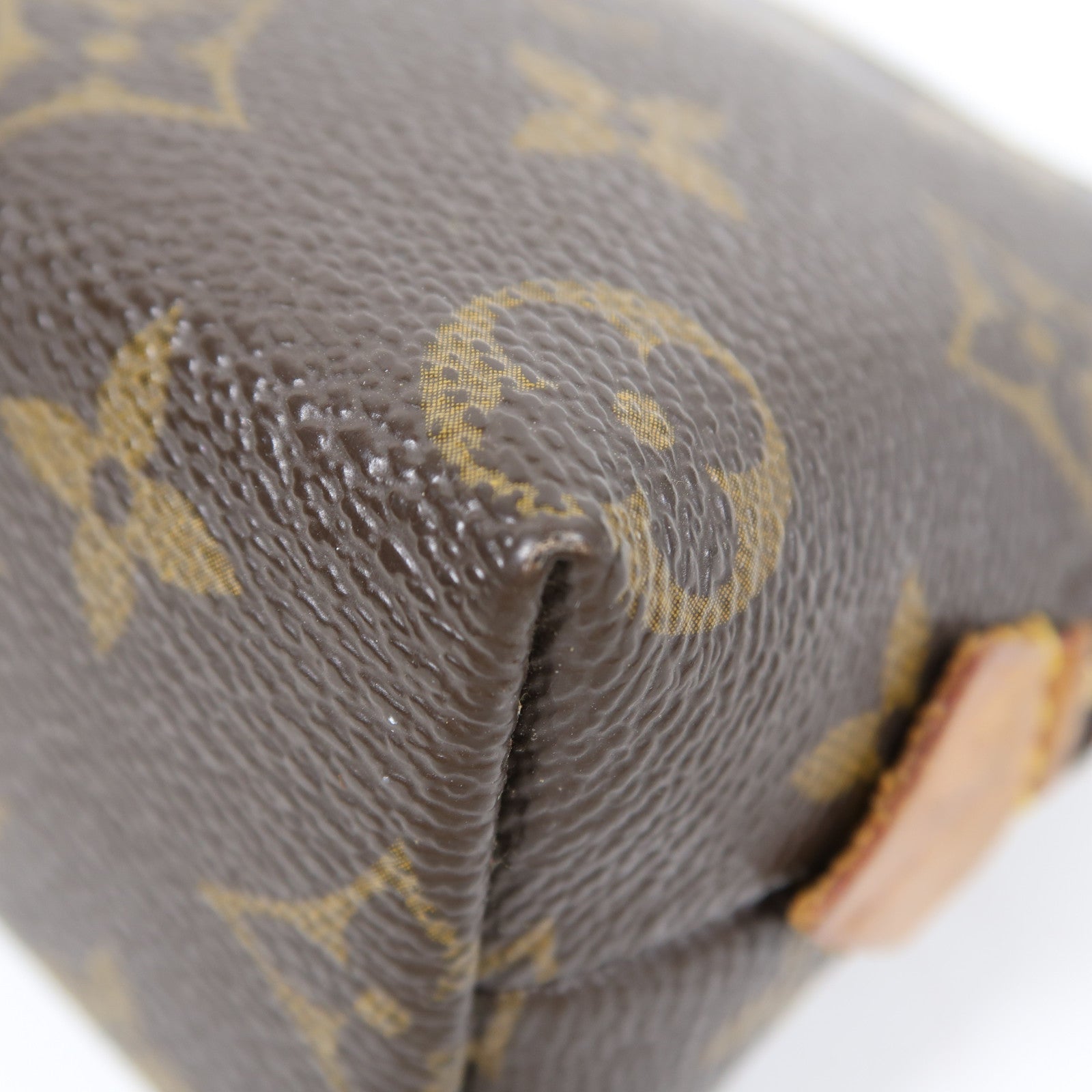 LOUIS VUITTON Monogram Pouch金扣手拿包啡色