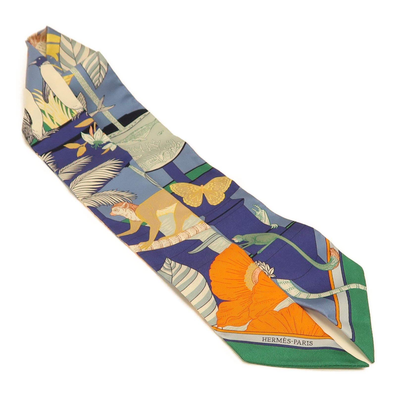 HERMES 絲質Twilly絲巾