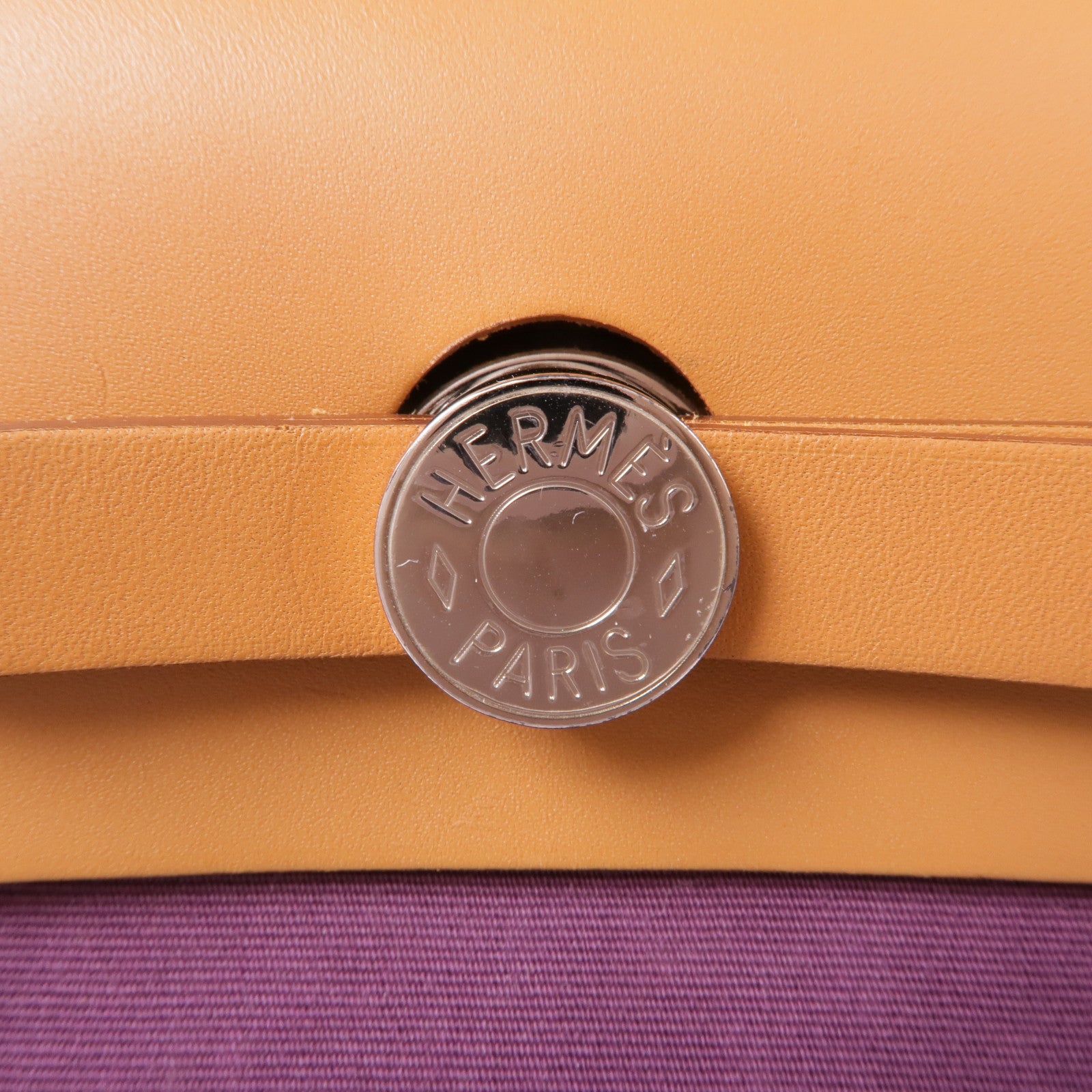 HERMES 帆布Herbag PM手挽肩背兩用袋Purple