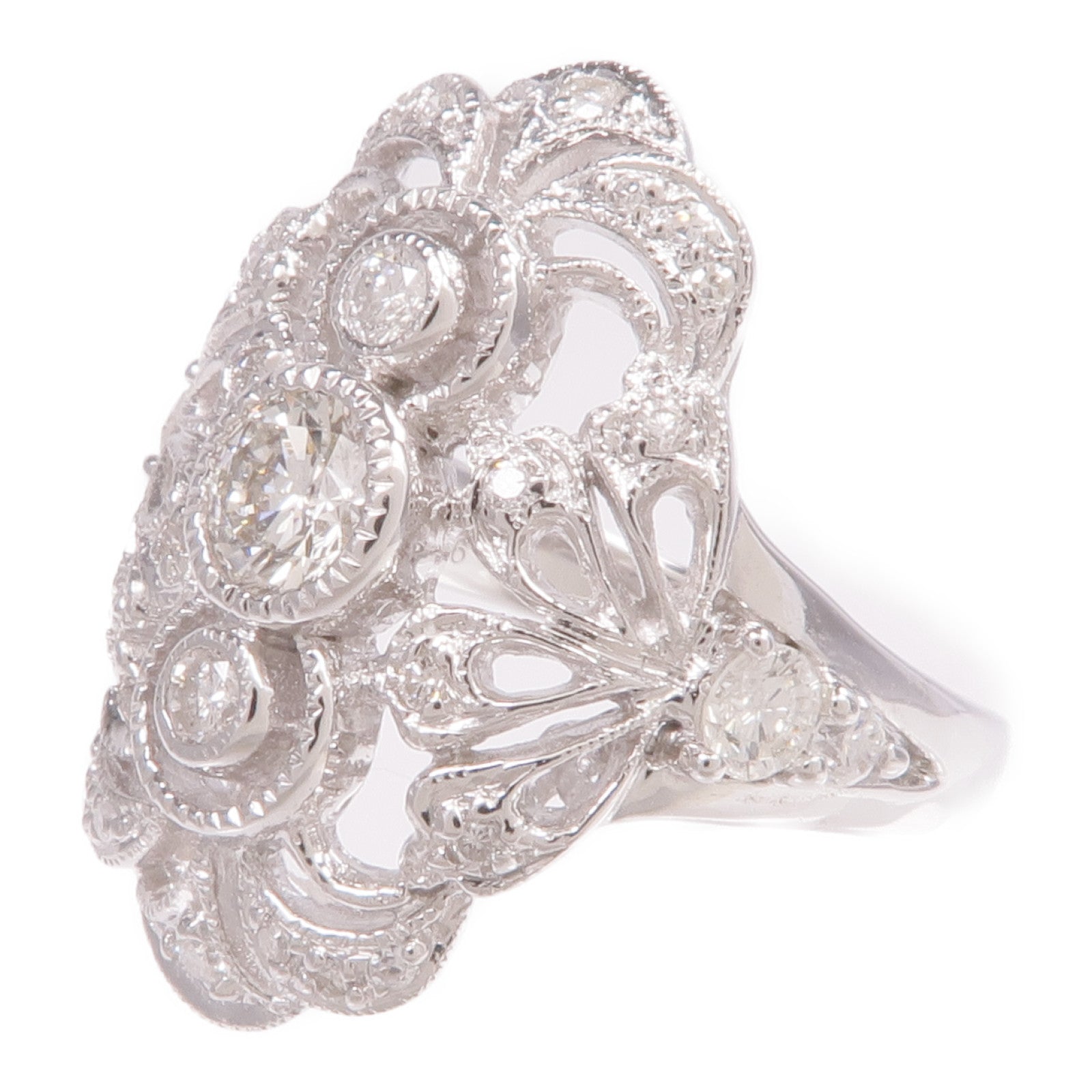 JEWELRY 【激減優惠】18K白金Diamond Ring鑽石戒指US#6