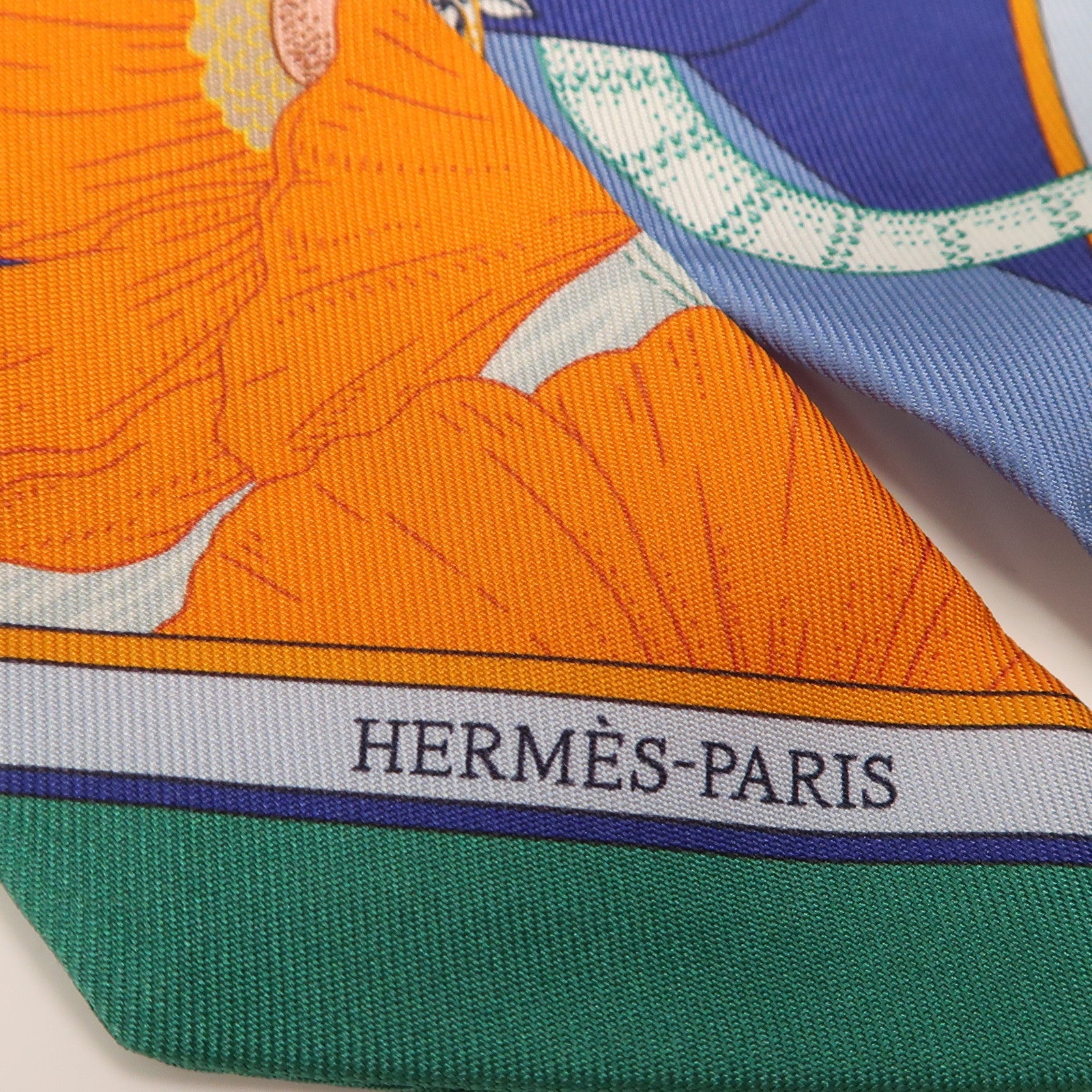 HERMES 絲質Twilly絲巾
