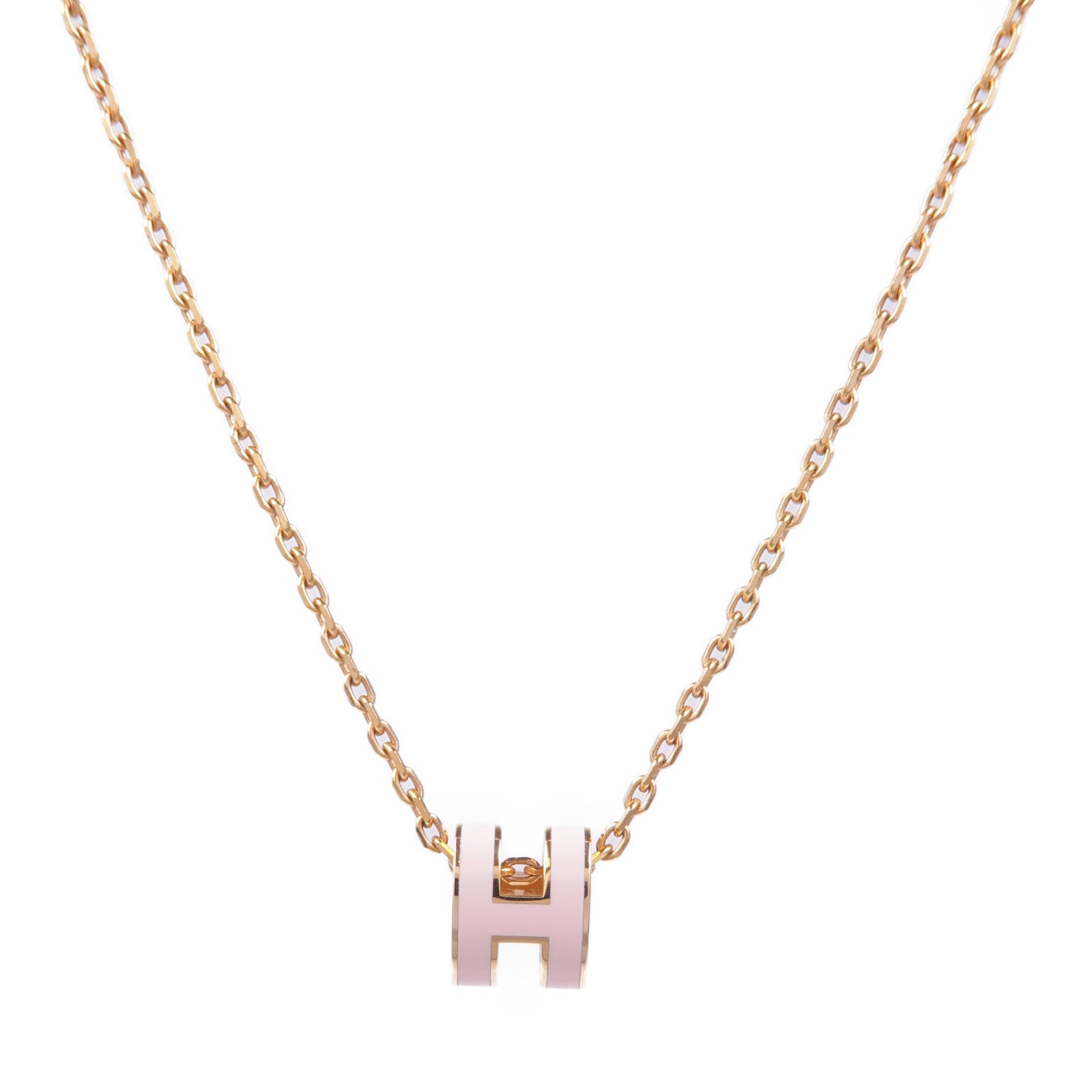 HERMES 金屬Mini Pop H Pendant金扣項鍊