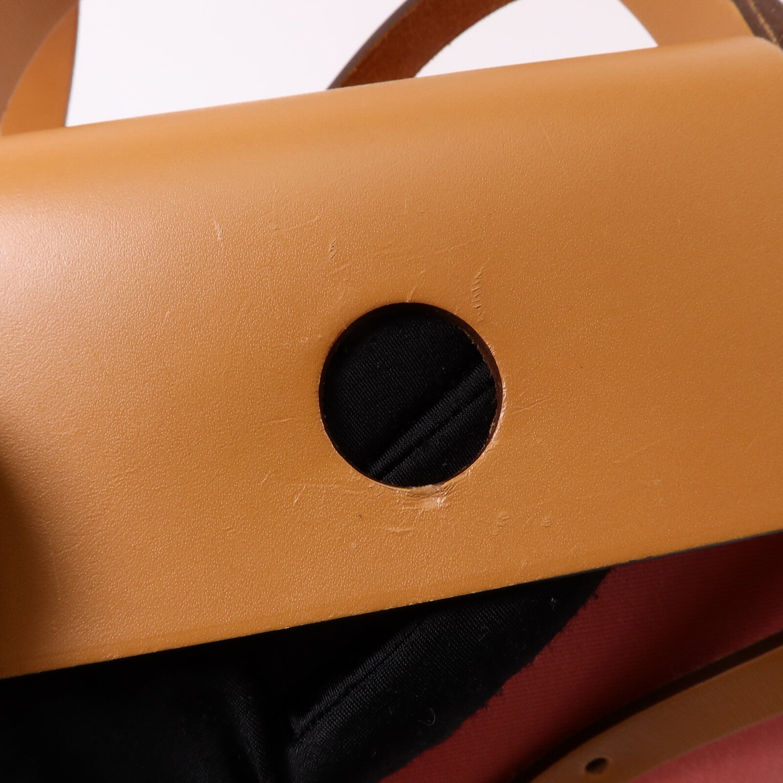 HERMES 帆布Herbag PM手挽肩背兩用袋Rose Azalee