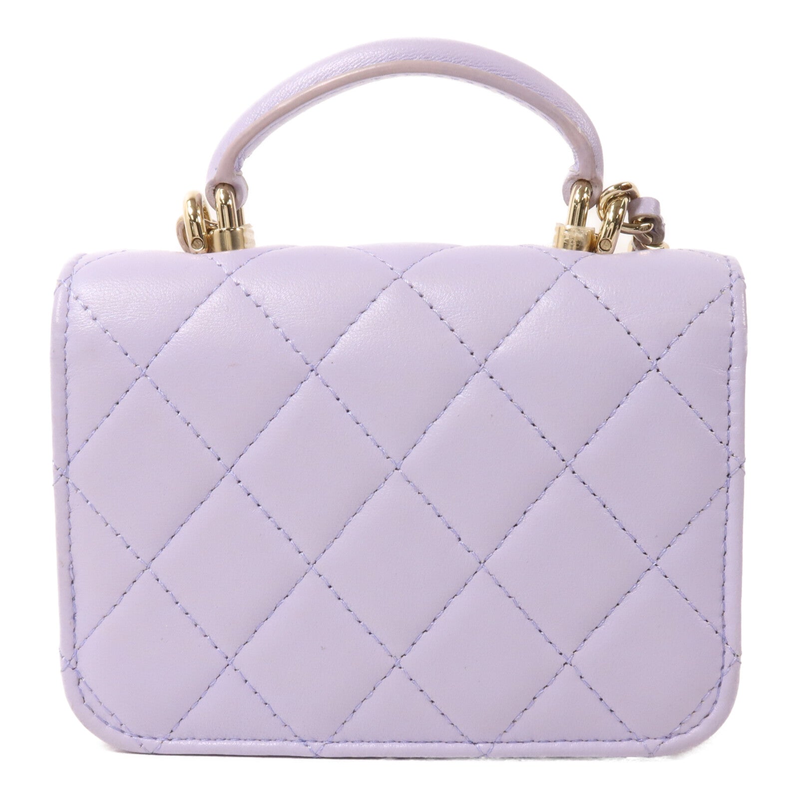 CHANEL 羊皮皮革Card Holder On Chain鏈帶手挽肩背兩用袋