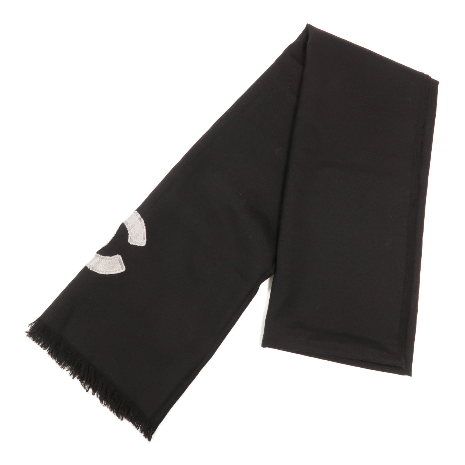 CHANEL 羊絨/絲質Scarf 75X200圍巾