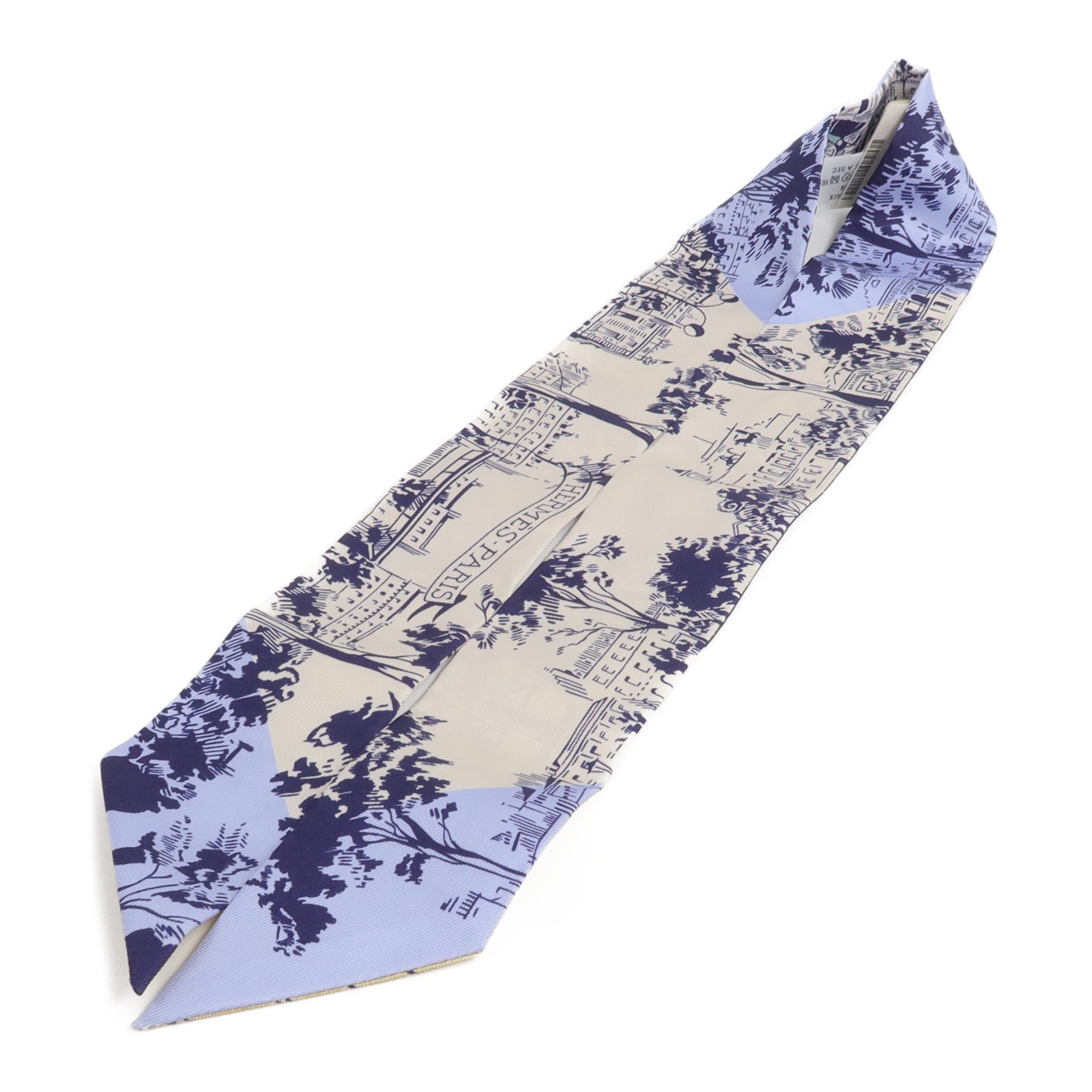 HERMES 絲質A l'Ombre des Boulevards Twilly絲巾