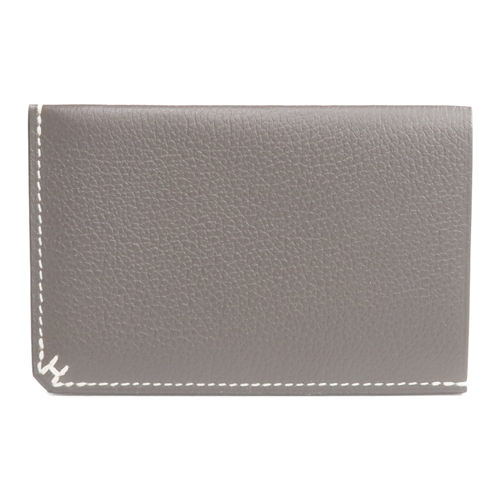 HERMES Evercolor皮革H Sellier Card Holder卡片套 Vert de Gris