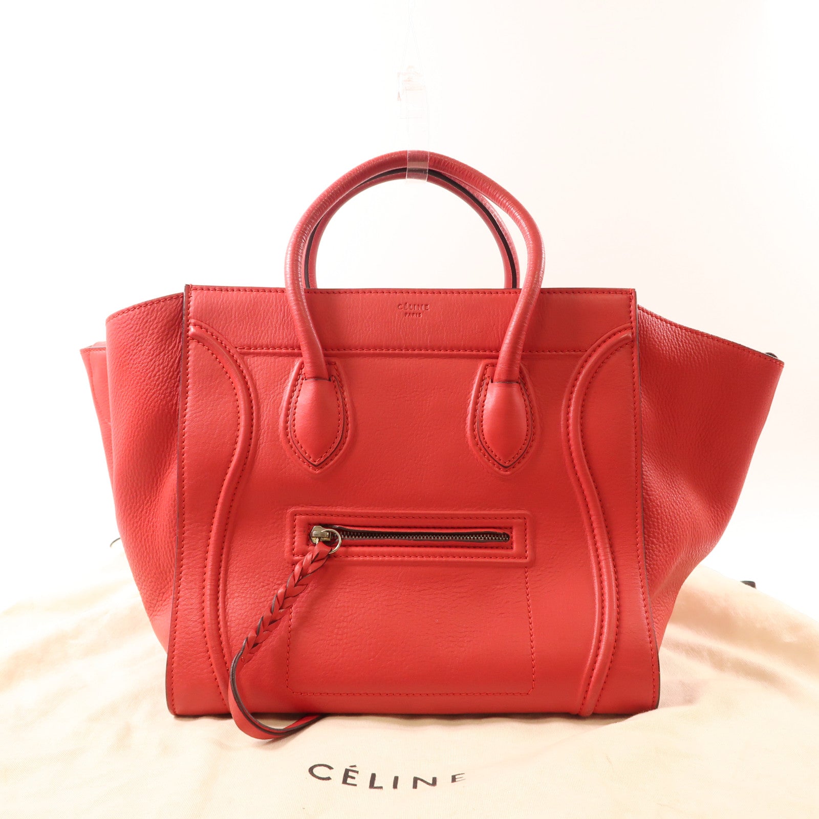 CELINE 牛皮皮革Square Phantom手挽袋