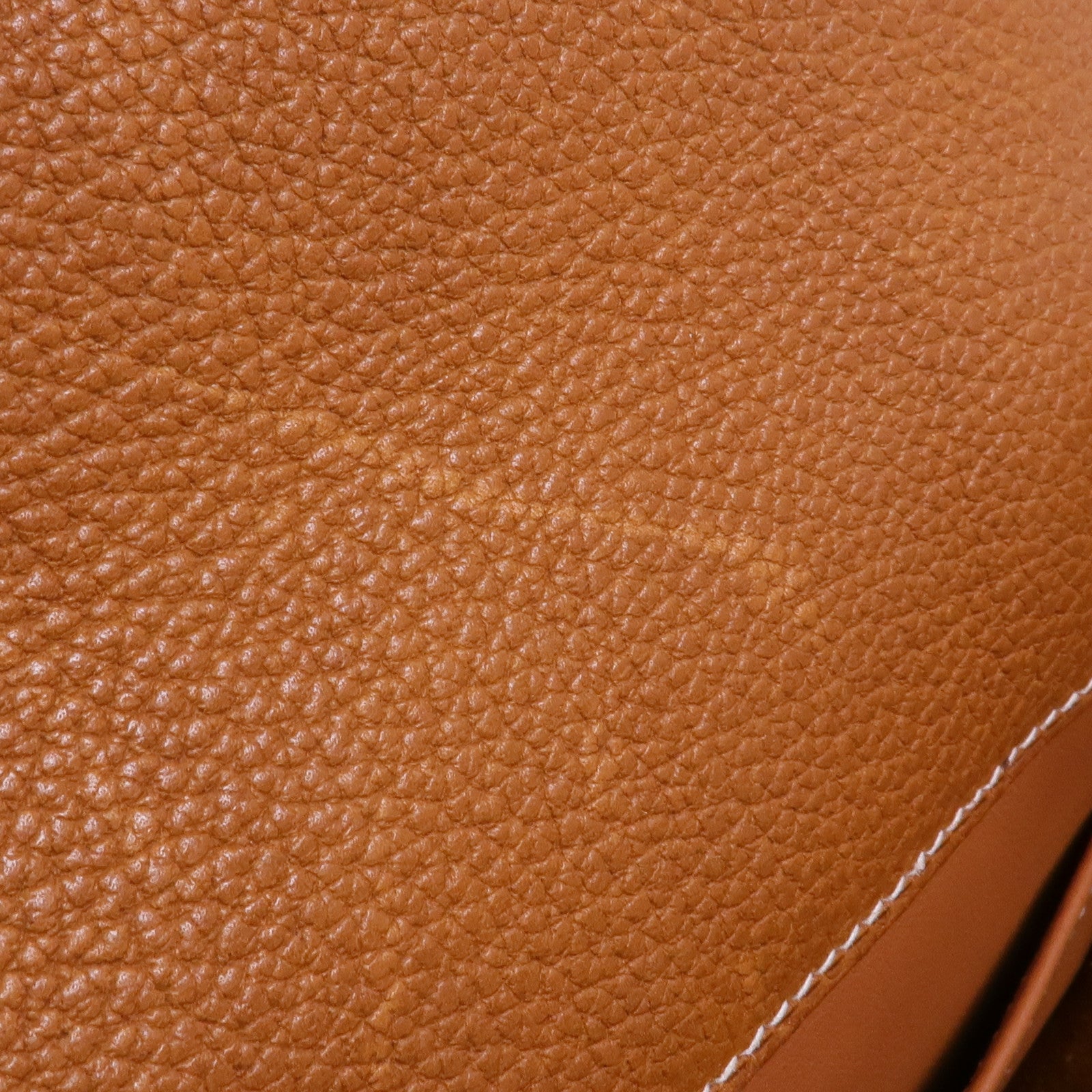 HERMES Saddle皮革Sac a Depeches 29銀扣肩背袋Gold