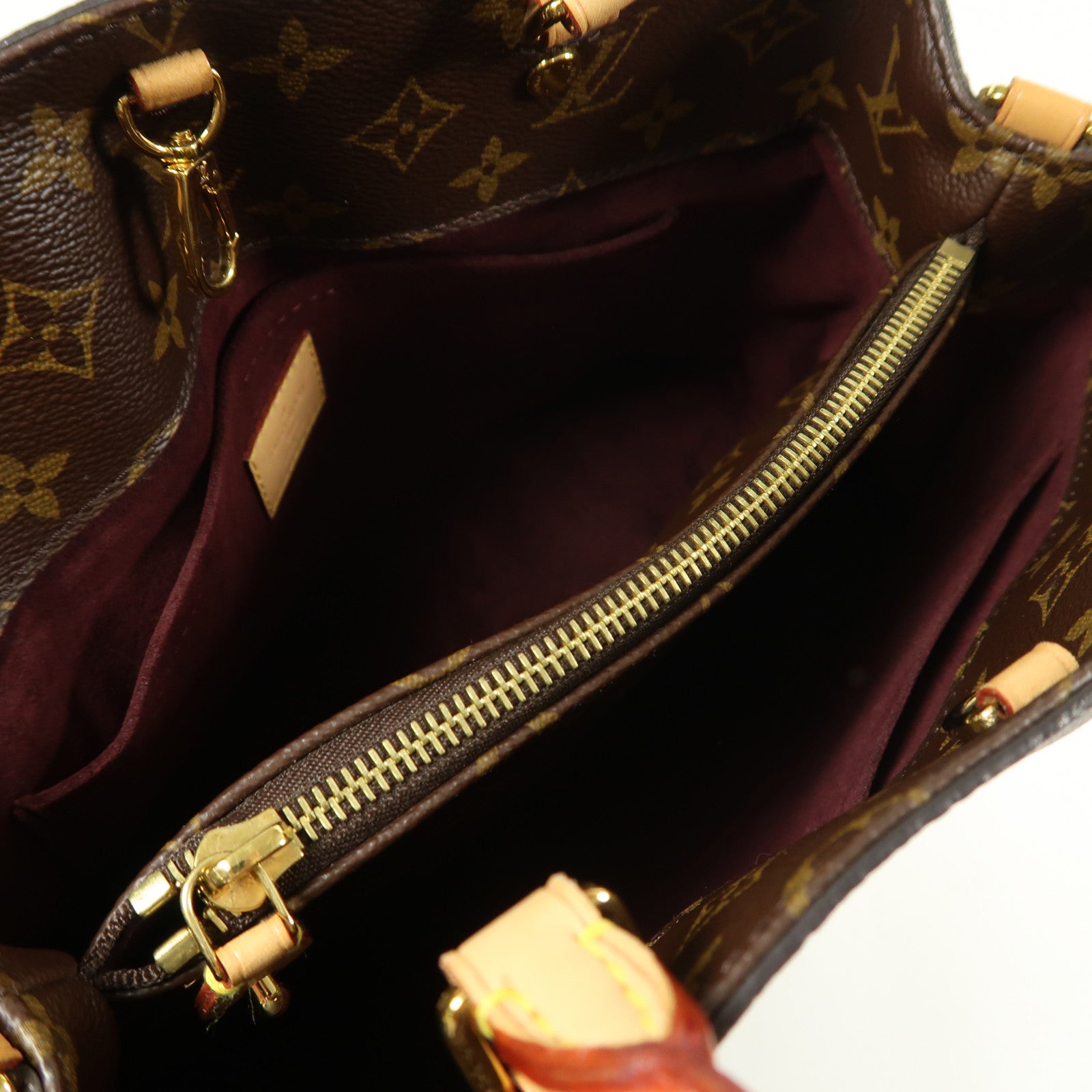 LOUIS VUITTON Monogram Montaigne MM金扣手挽肩背兩用袋