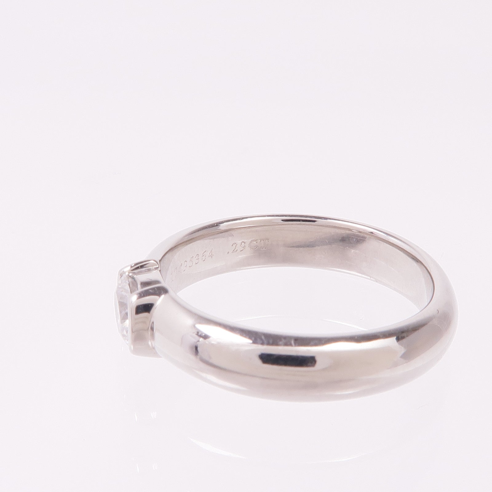 TIFFANY＆CO PT950鉑金Diamond Ring鑽石戒指US#4.75