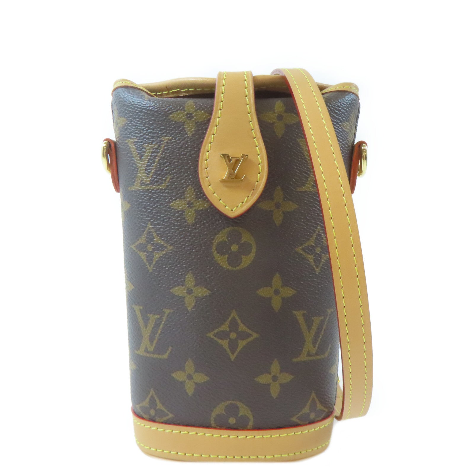 LOUIS VUITTON 【激減優惠】Monogram Fold Me Pouch金扣肩背袋啡色