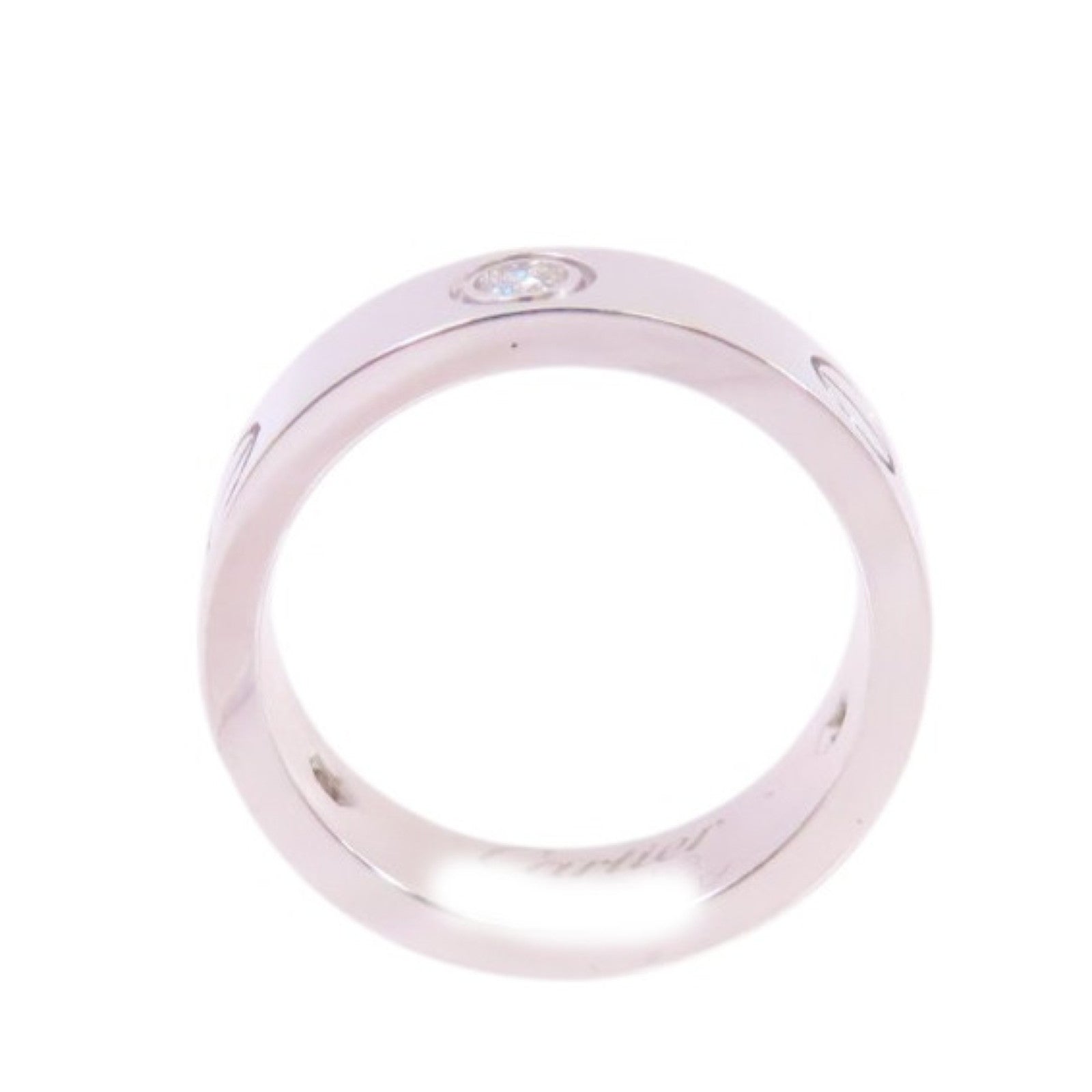 CARTIER 18K白金/鑽石Love Ring 3P Diamond Ring戒指Cartier#53/US#6.25