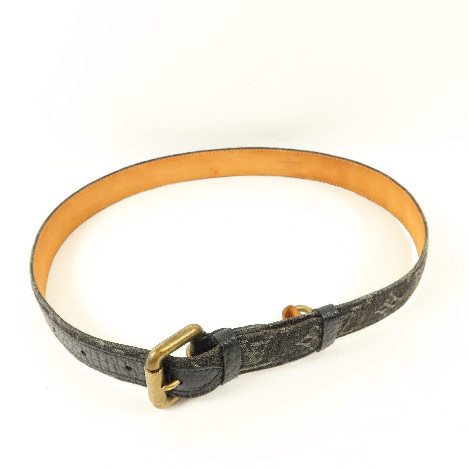 LOUIS VUITTON Monogram Denim Ceinture Belt皮帶