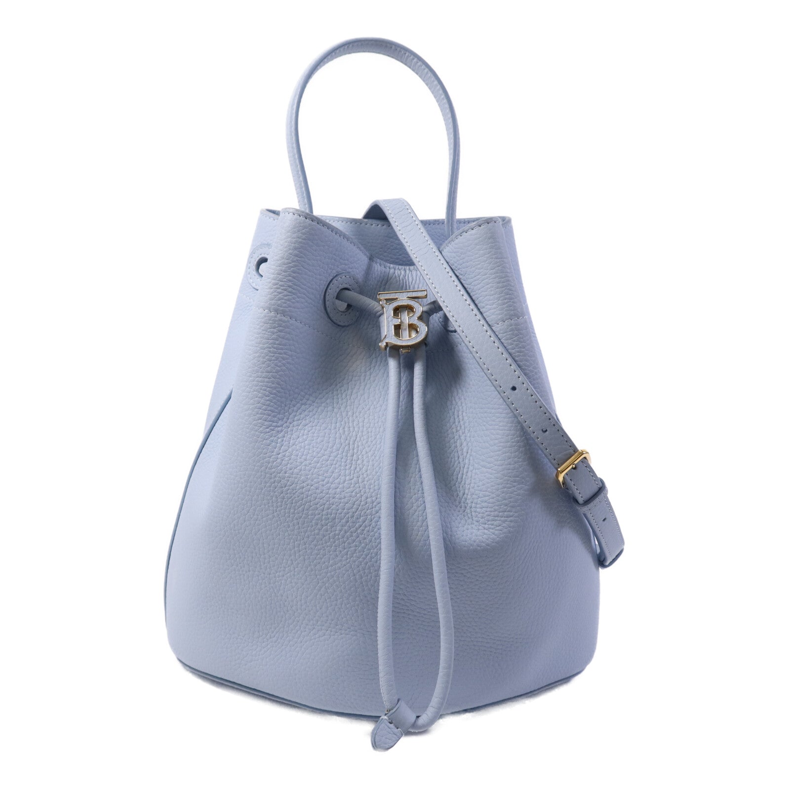 BURBERRY 牛皮皮革TB Bucket Bag金扣手挽肩背兩用袋