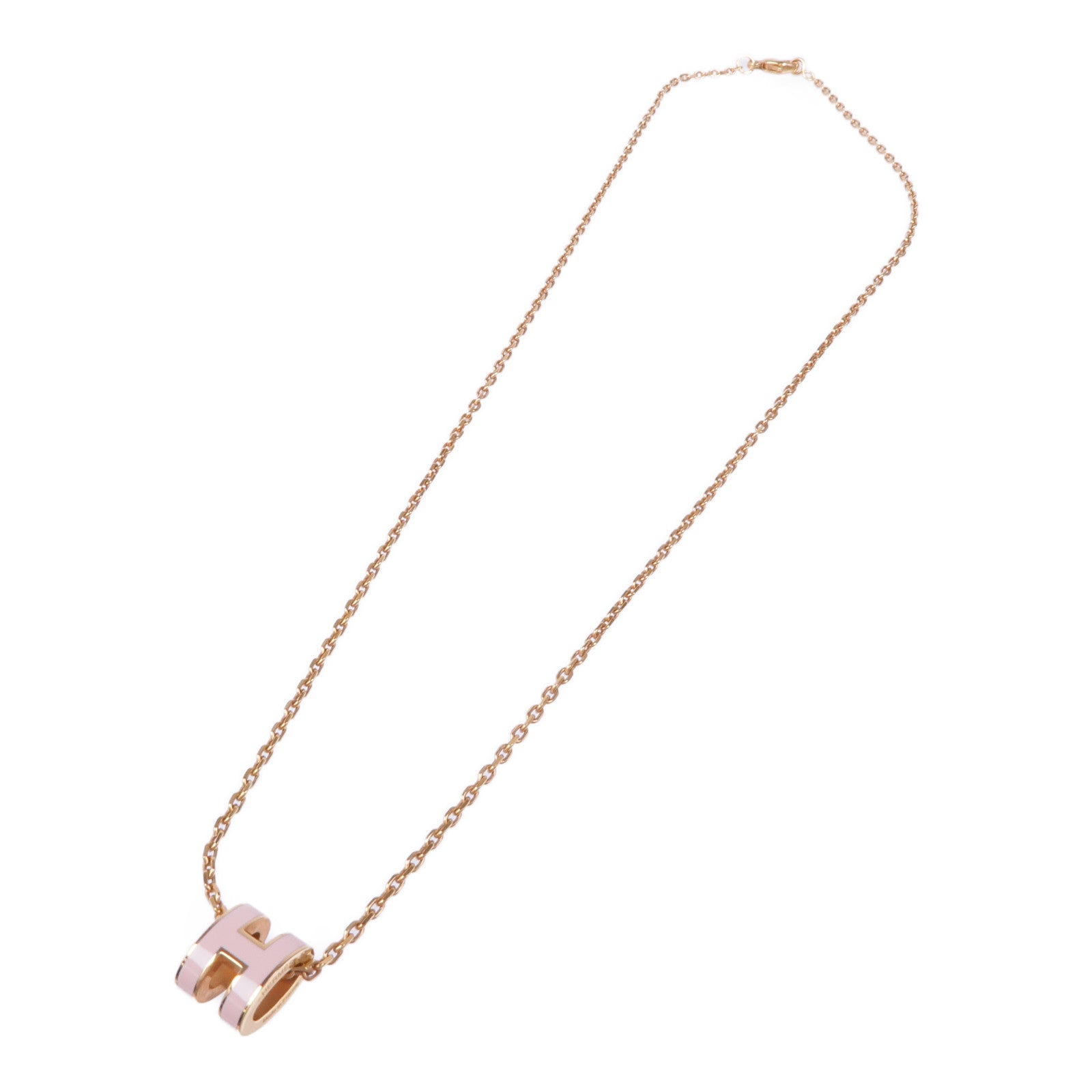 HERMES 金屬Mini Pop H Pendant金扣項鍊