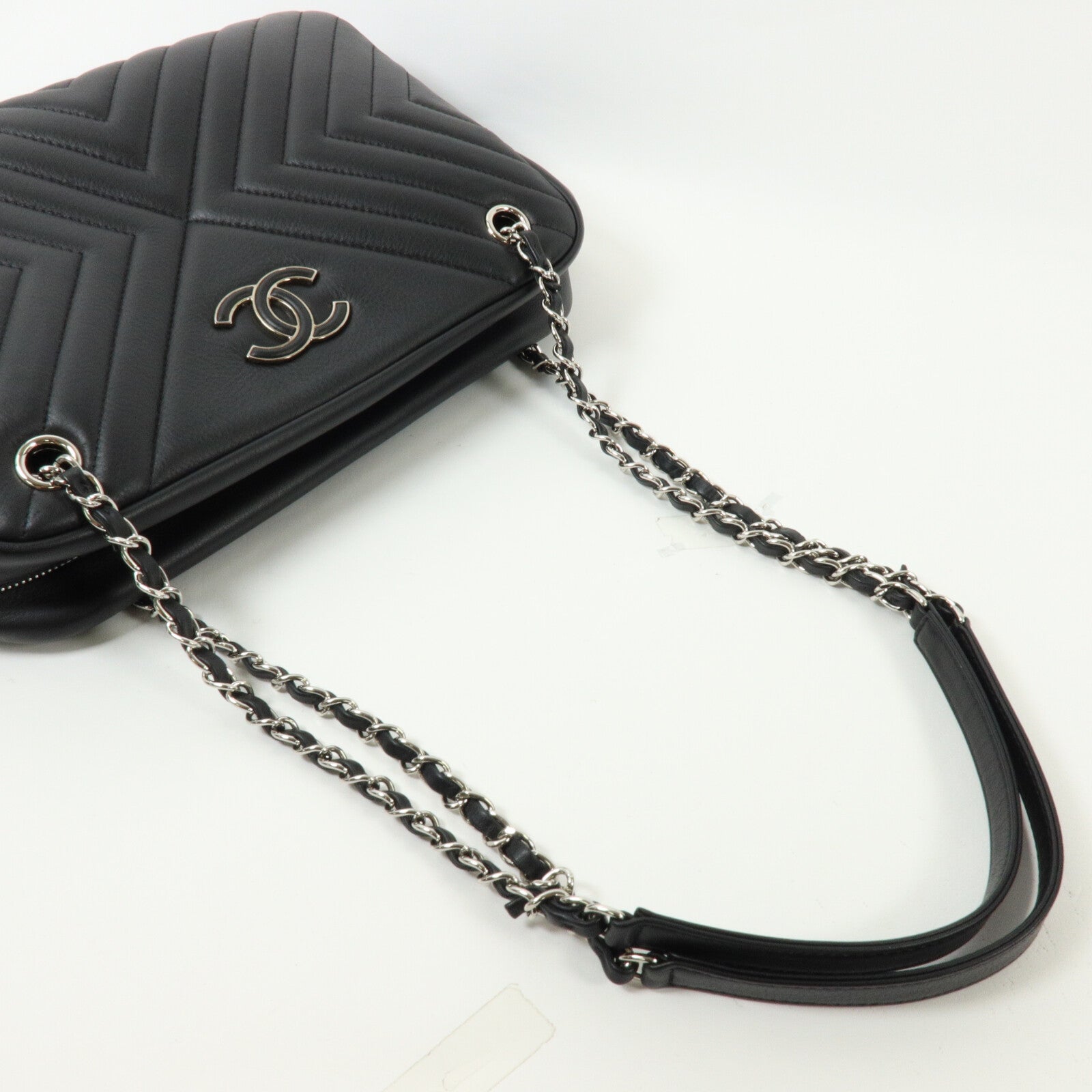 CHANEL 牛皮皮革Shoulder Bag 鏈帶肩背袋