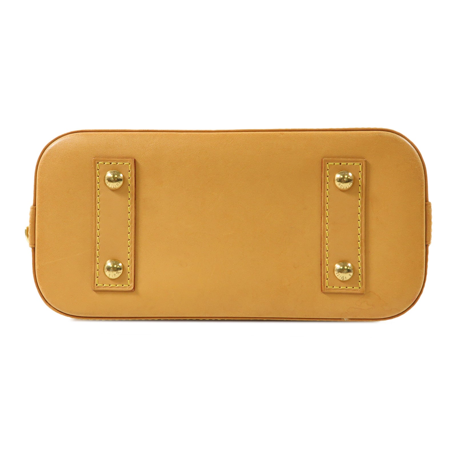 LOUIS VUITTON Monogram Alma BB金扣手挽肩背兩用袋棕色