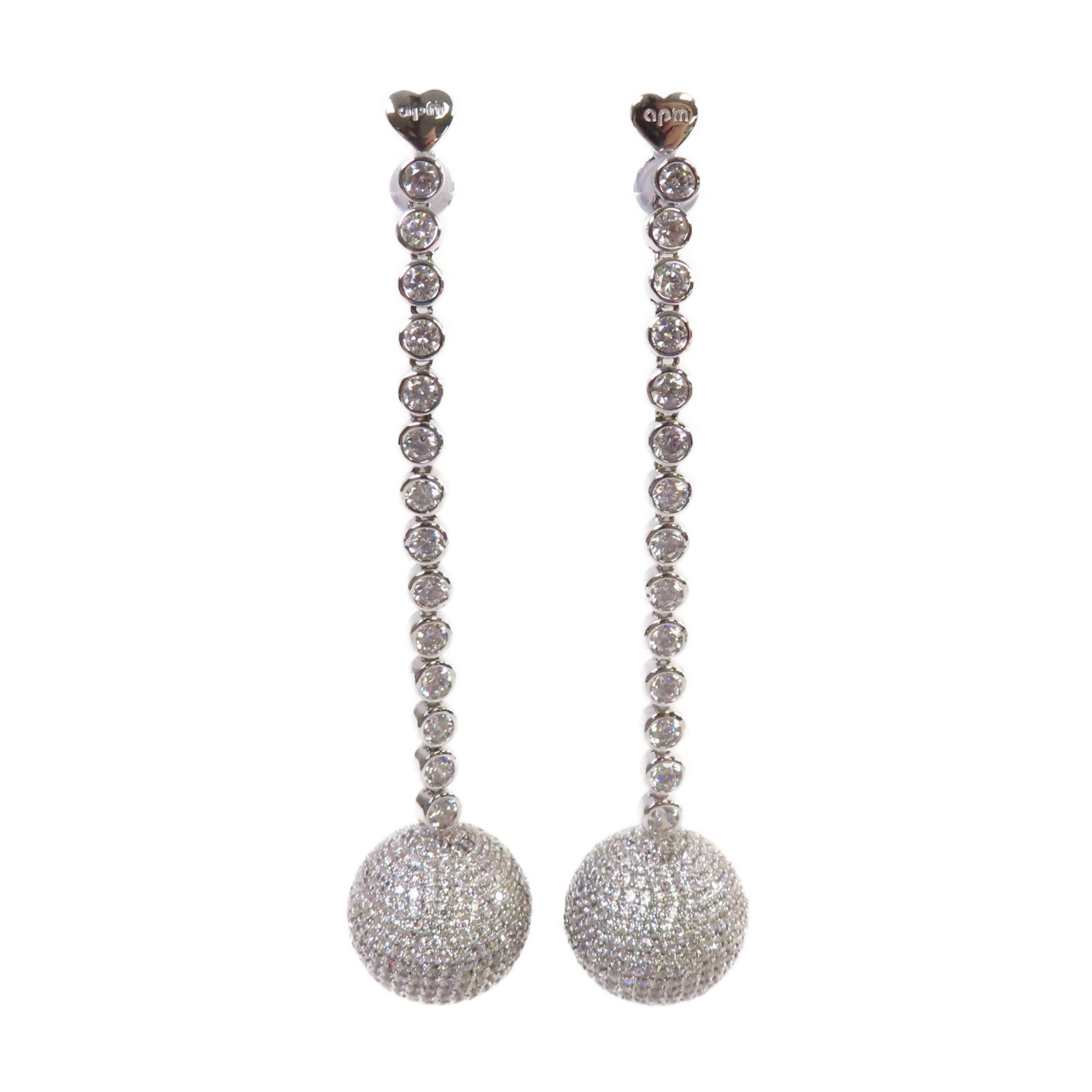 SELECTION 金屬/鋯石APM Monaco Earrings耳環