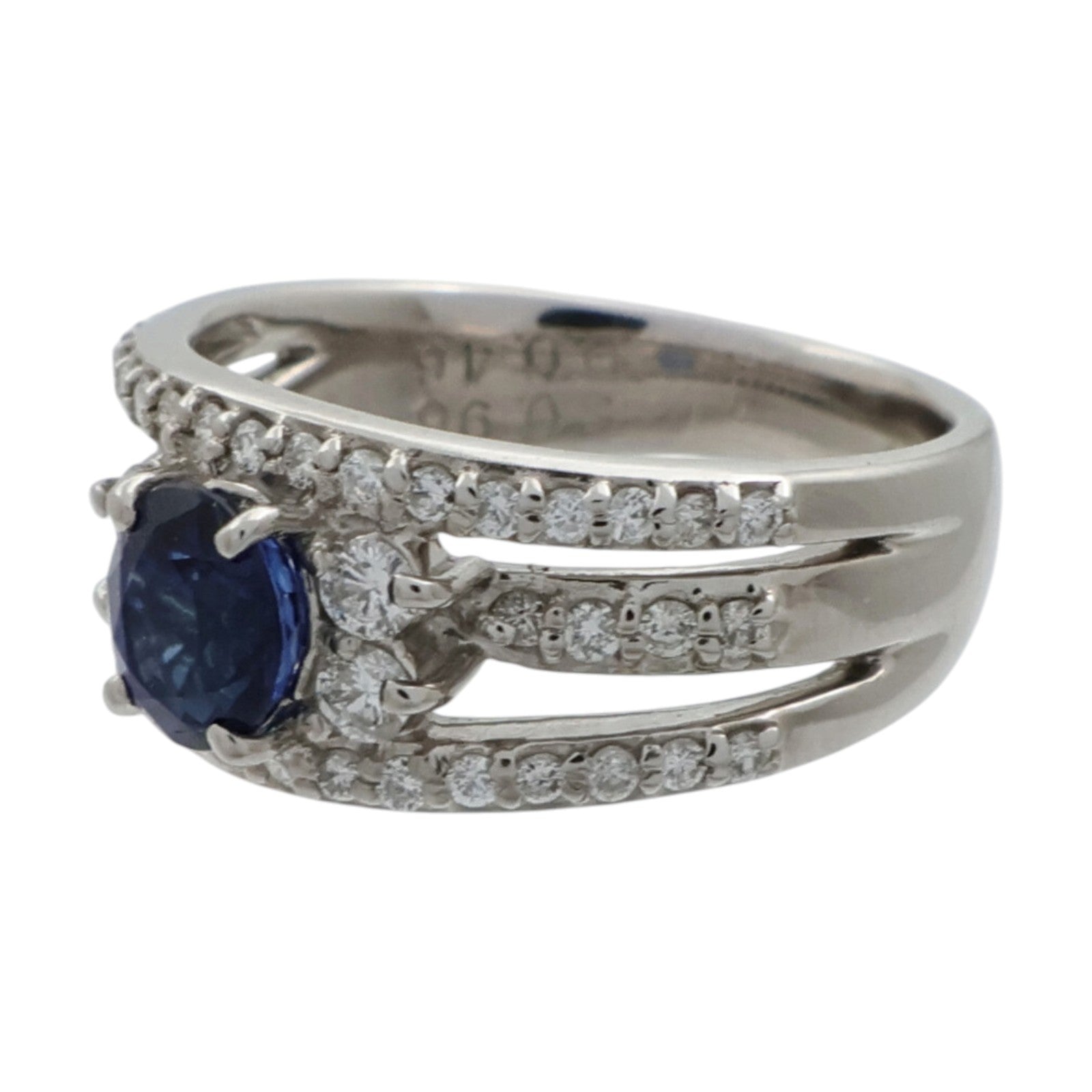 JEWELRY PT900鉑金/藍寶石Sapphire鑽石戒指