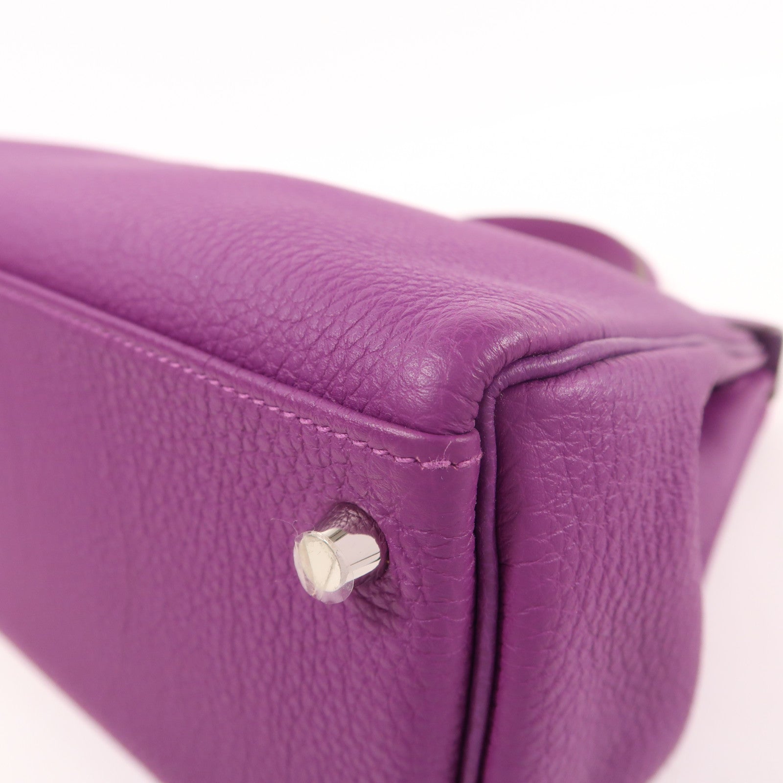 HERMES 【激減優惠】Togo皮革Kelly 32銀扣手挽肩背兩用袋Anemone