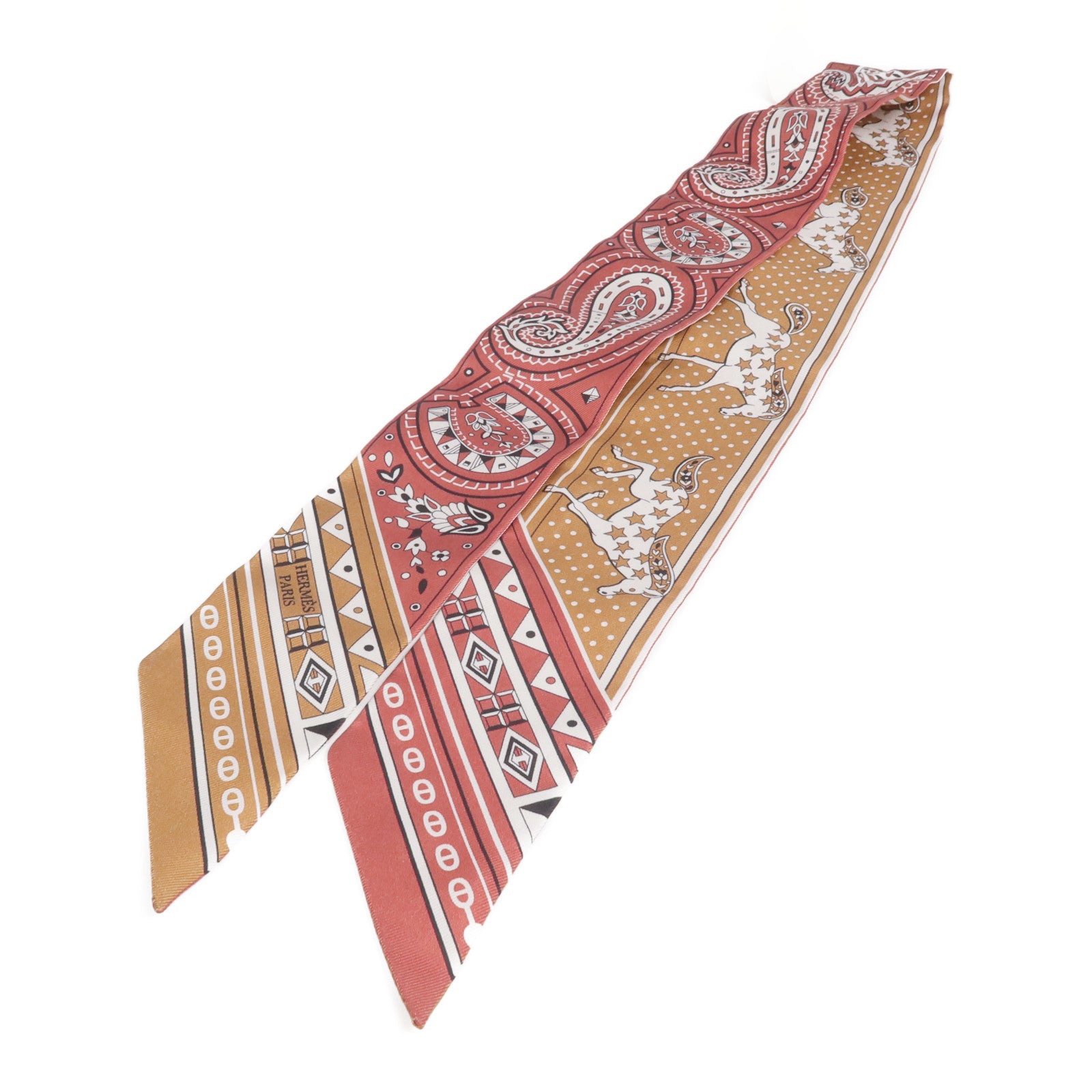 HERMES 【激減優惠】絲質Twilly絲巾