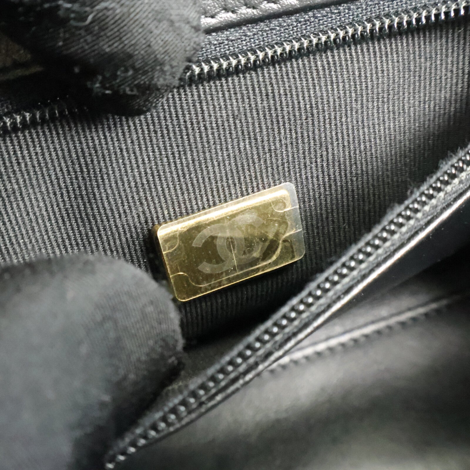 CHANEL 牛皮皮革Kelly Mini鏈帶手挽肩背兩用袋