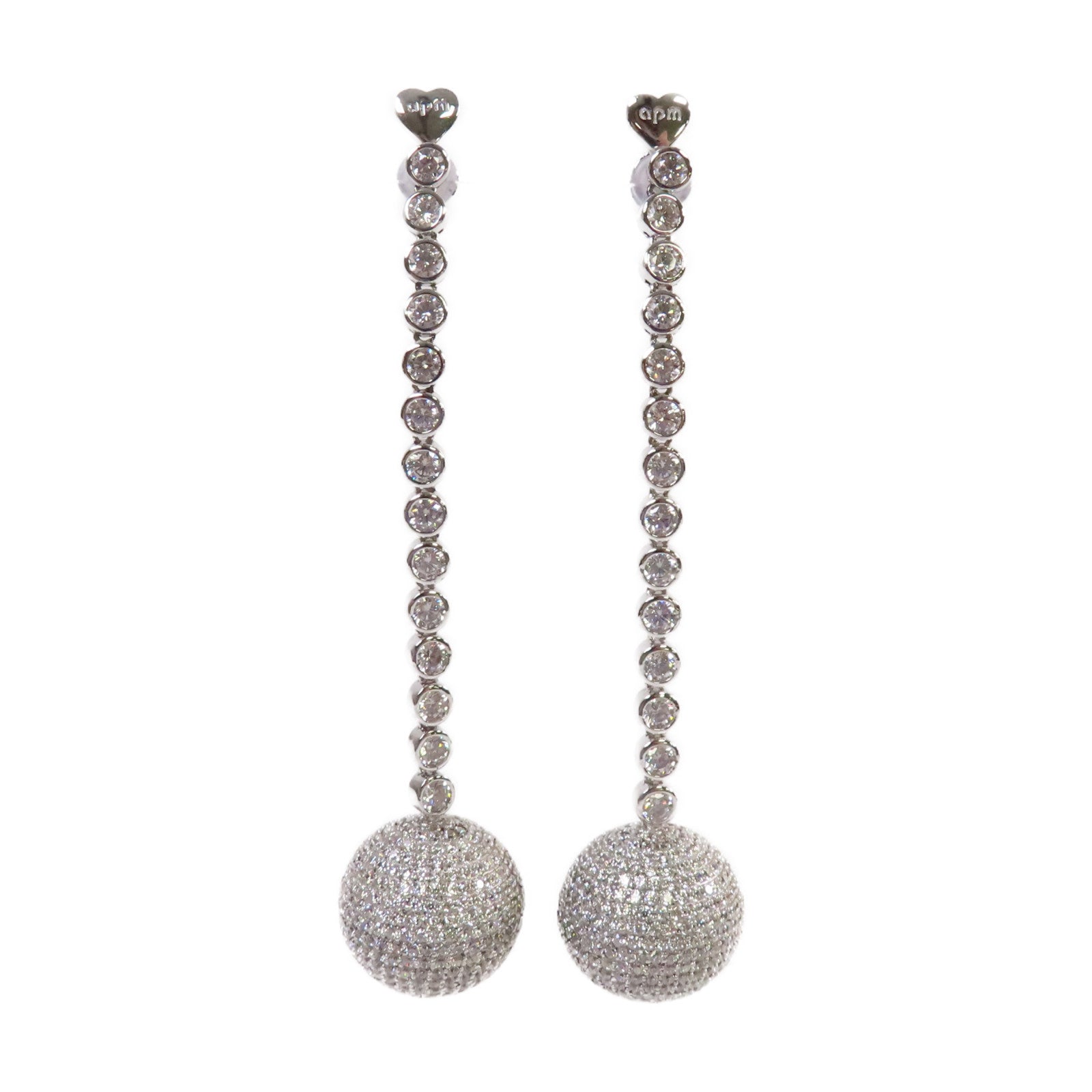 SELECTION 金屬/鋯石APM Monaco Earrings耳環