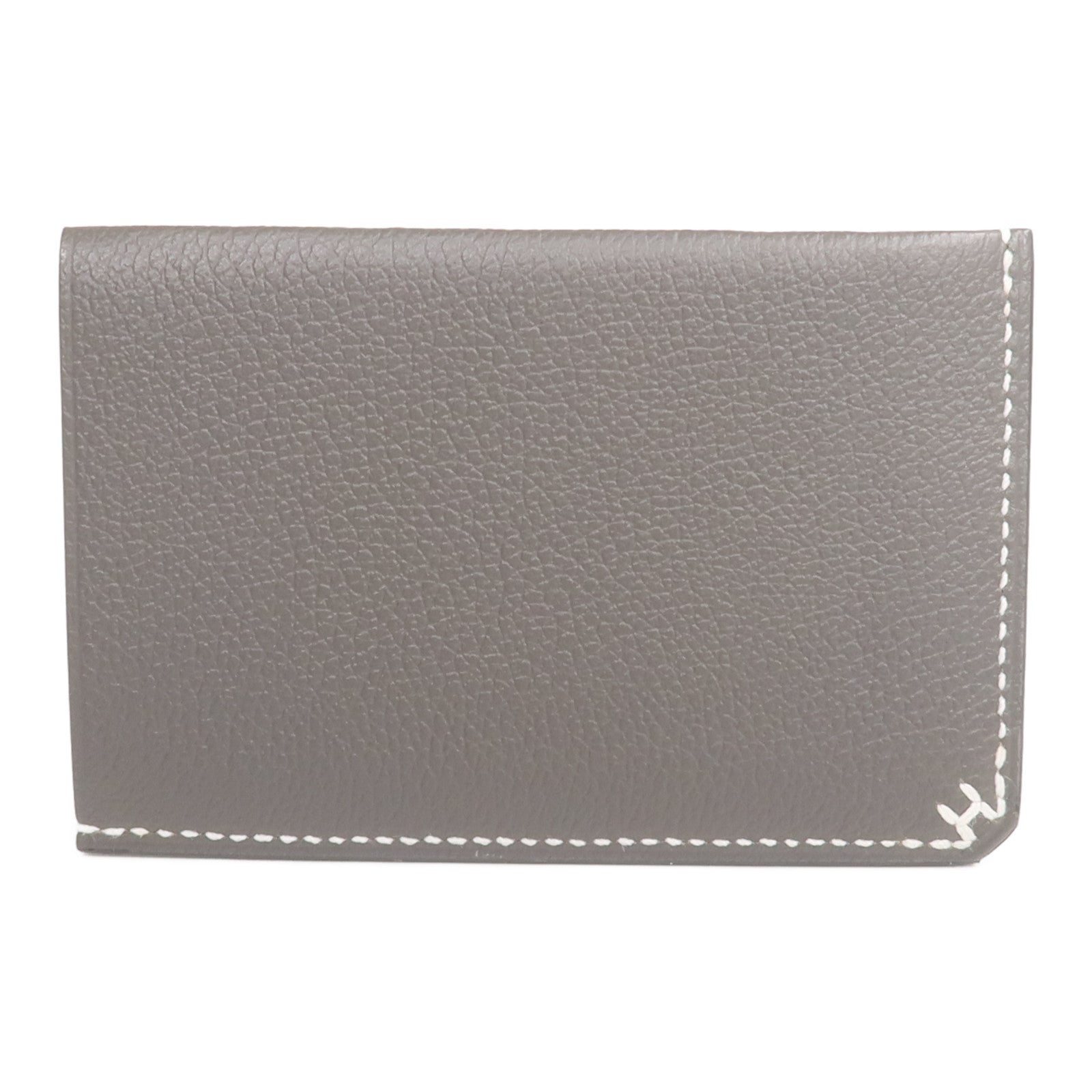 HERMES Evercolor皮革H Sellier Card Holder卡片套 Vert de Gris
