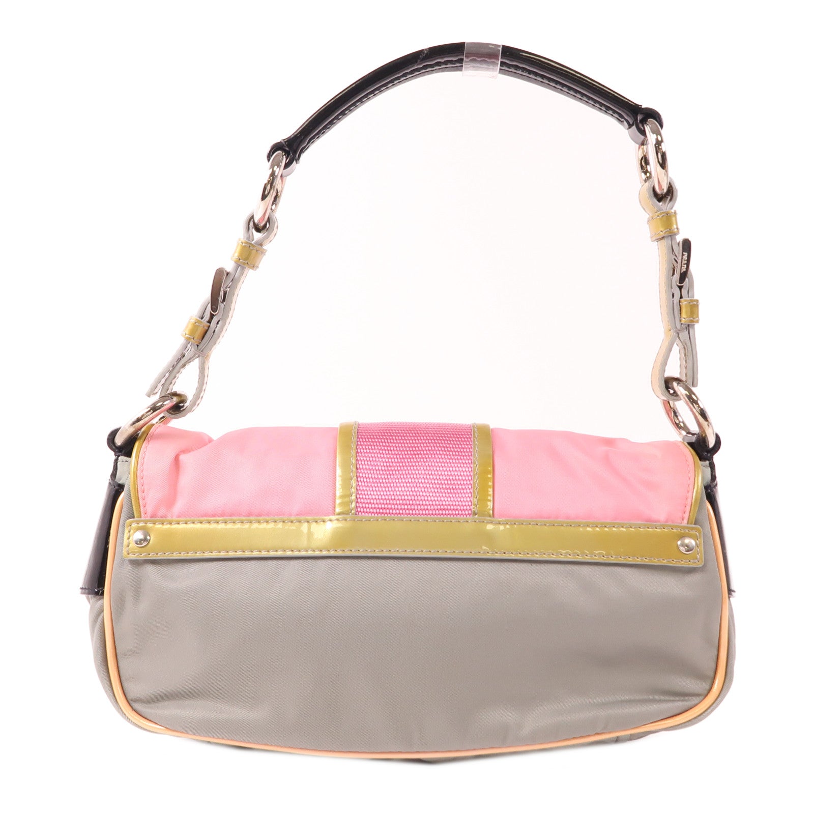 PRADA 尼龍Tote Bag銀扣手挽袋