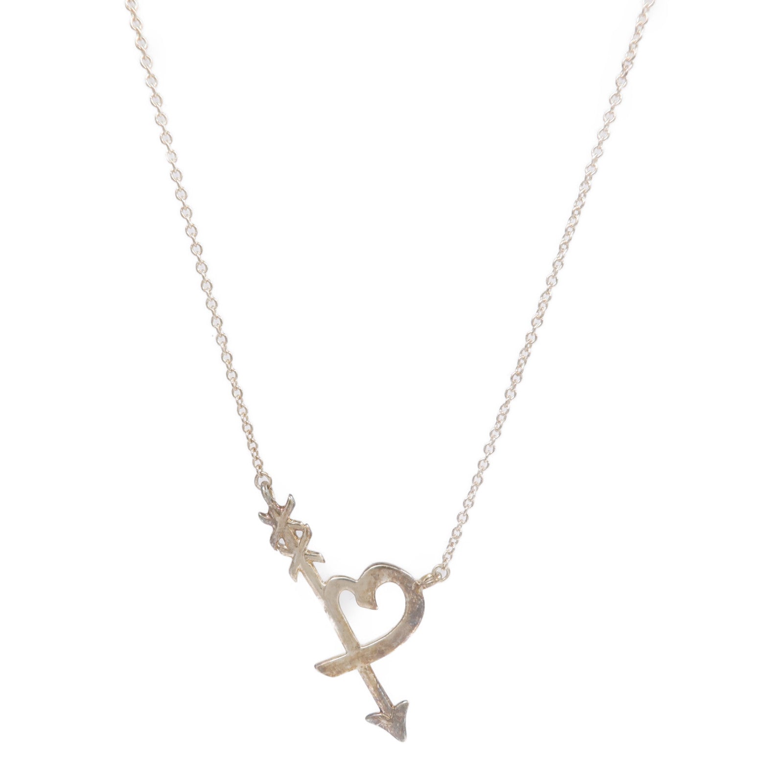 TIFFANY＆CO 925純銀Heart & Arrow Necklace項鍊
