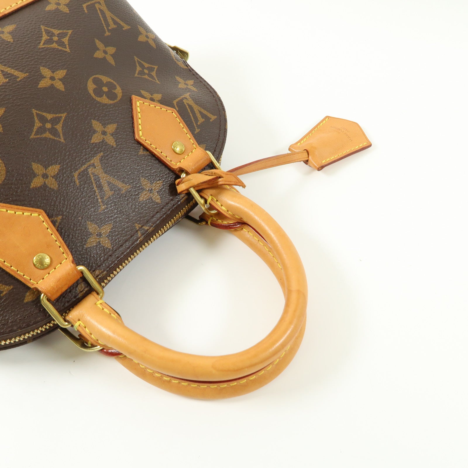 LOUIS VUITTON Monogram Alma BB金扣手挽肩背兩用袋棕色