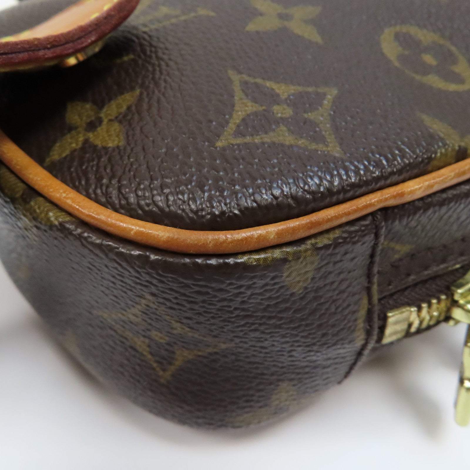 LOUIS VUITTON Monogram Pochette Gange Waist Bag金扣腰包啡色