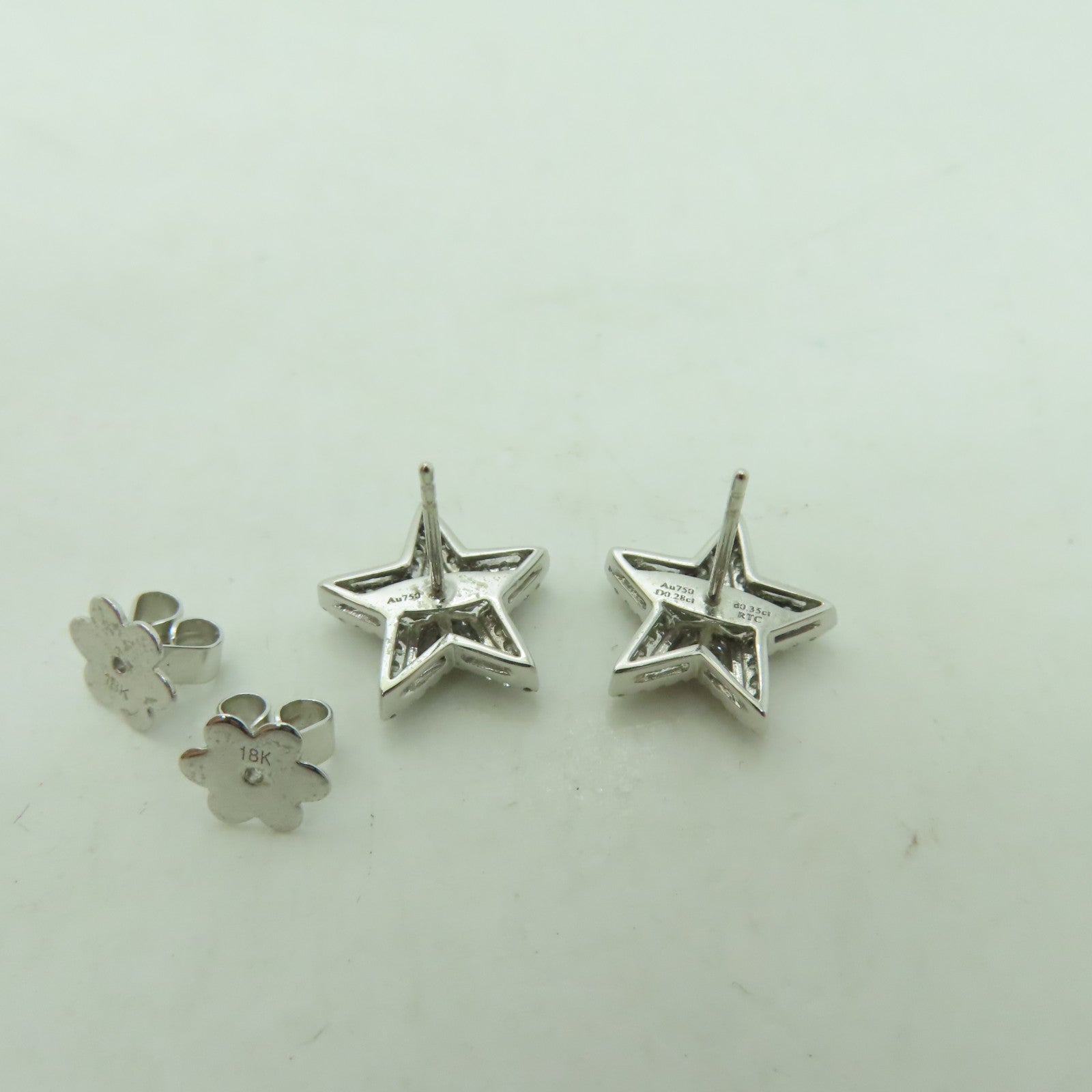 JEWELRY 【激減優惠】18K白金Earrings 0.28ct/0.35ct鑽石耳環