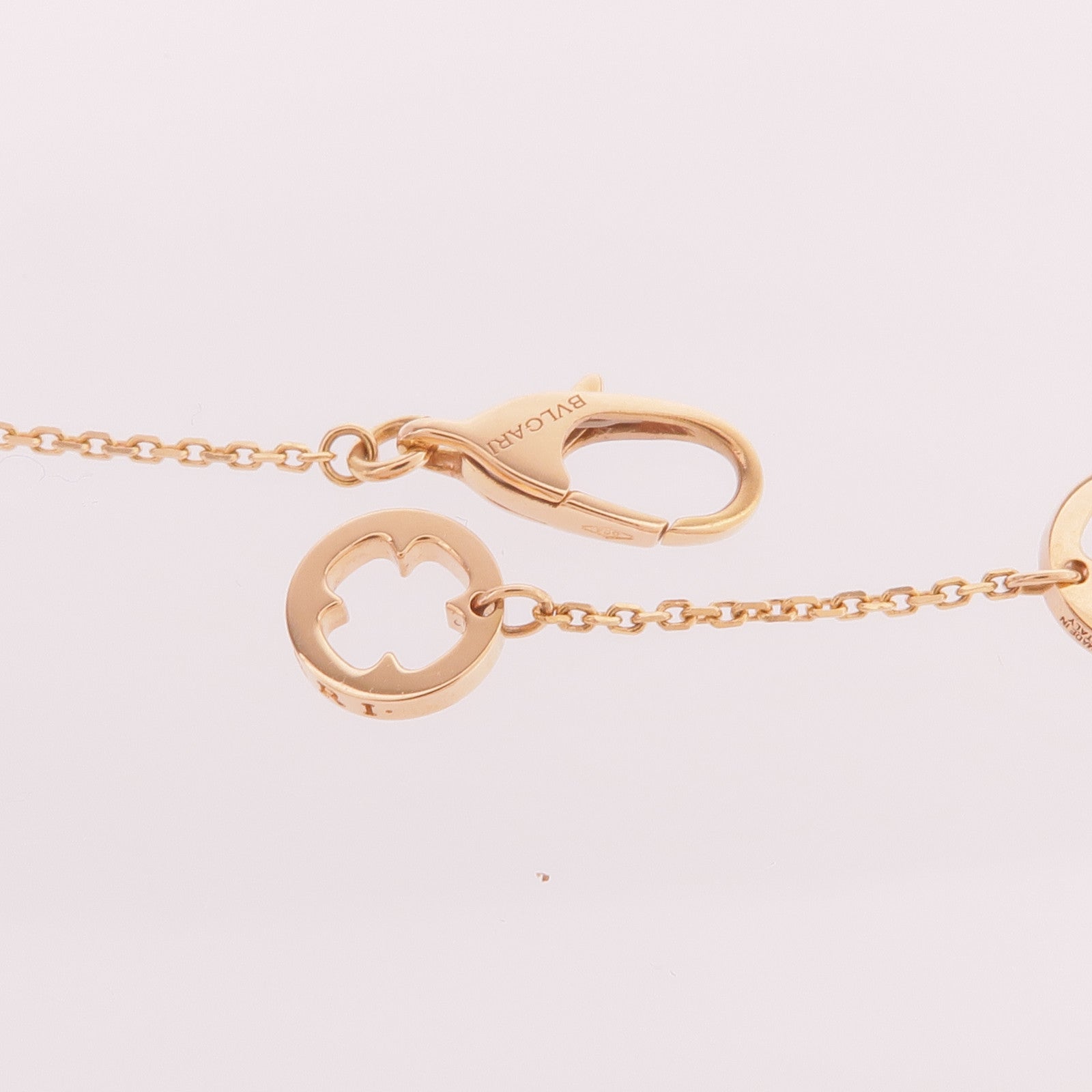 BVLGARI 18K玫瑰金Fiorever Diamond Necklace鑽石項鍊