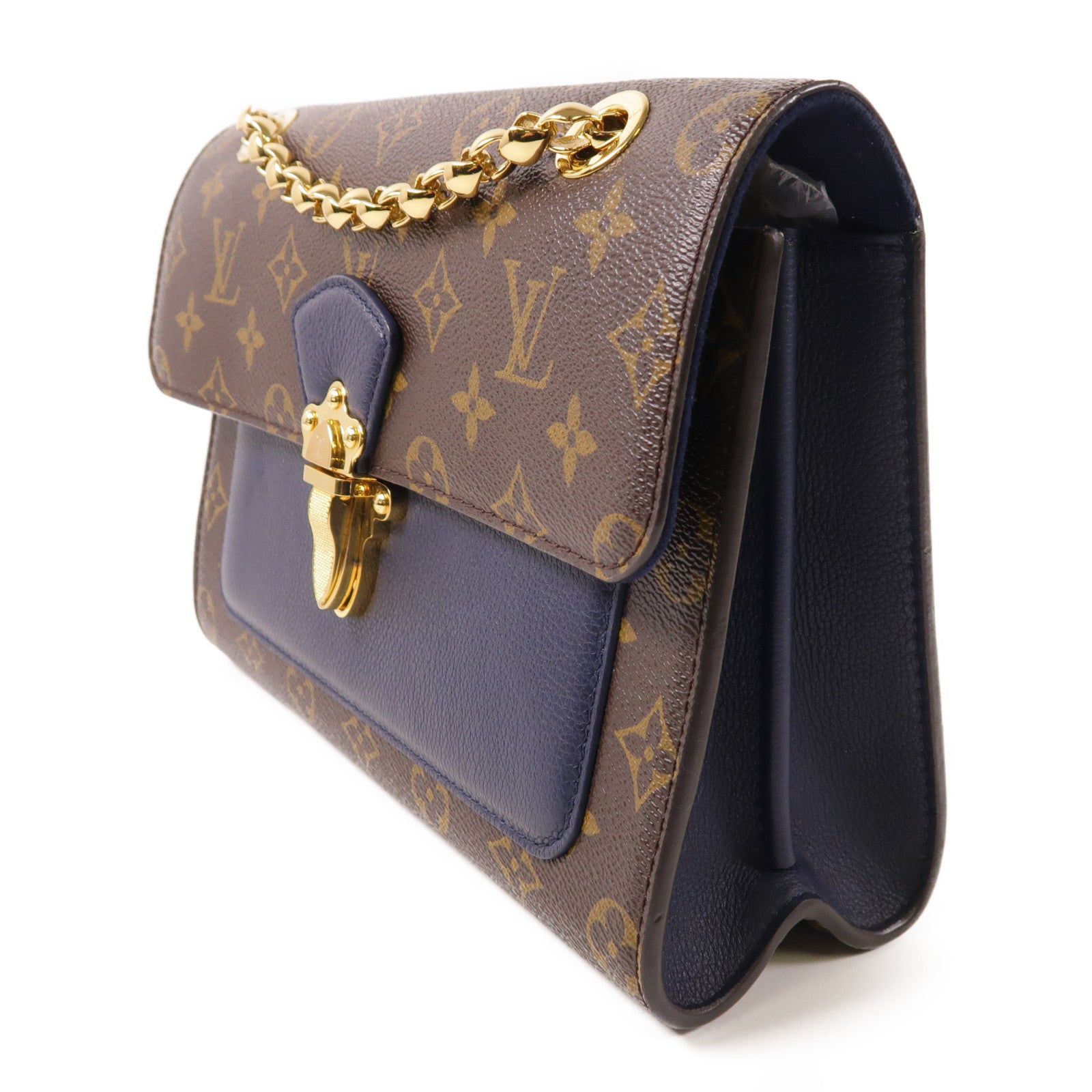 LOUIS VUITTON Monogram Victoire金扣鏈帶肩背袋