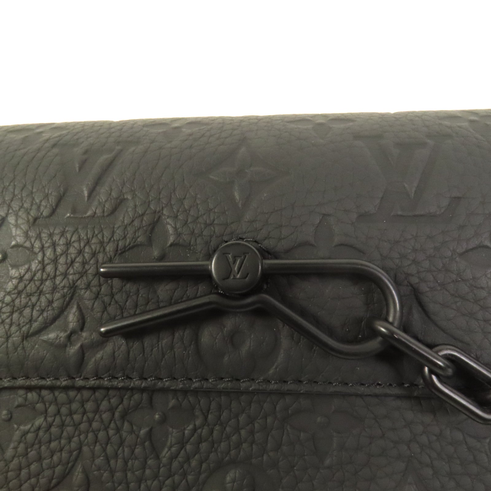 LOUIS VUITTON Monogram Taurillon Steamer Wearable Wallet扣肩背袋