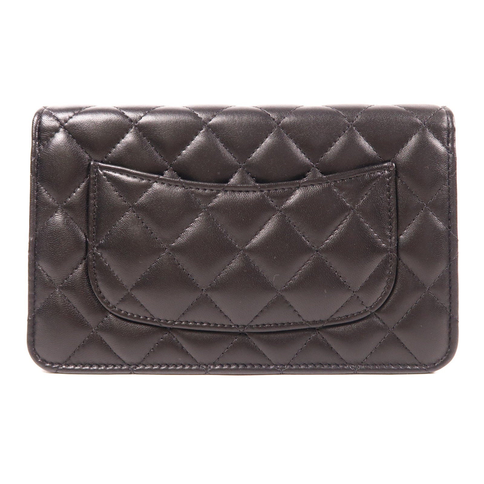 CHANEL 羊皮皮革WOC Wallet On Chain金扣鏈帶肩背袋