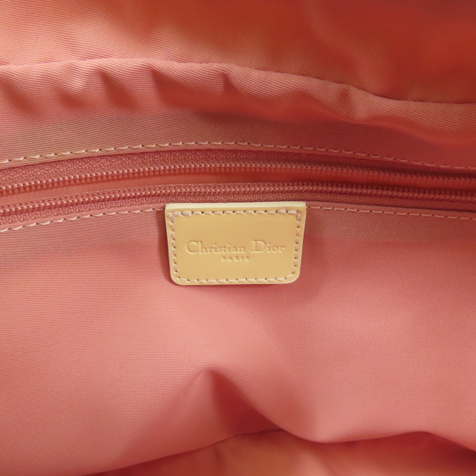 Dior 帆布Trotter Canvas Flower銀扣肩背袋