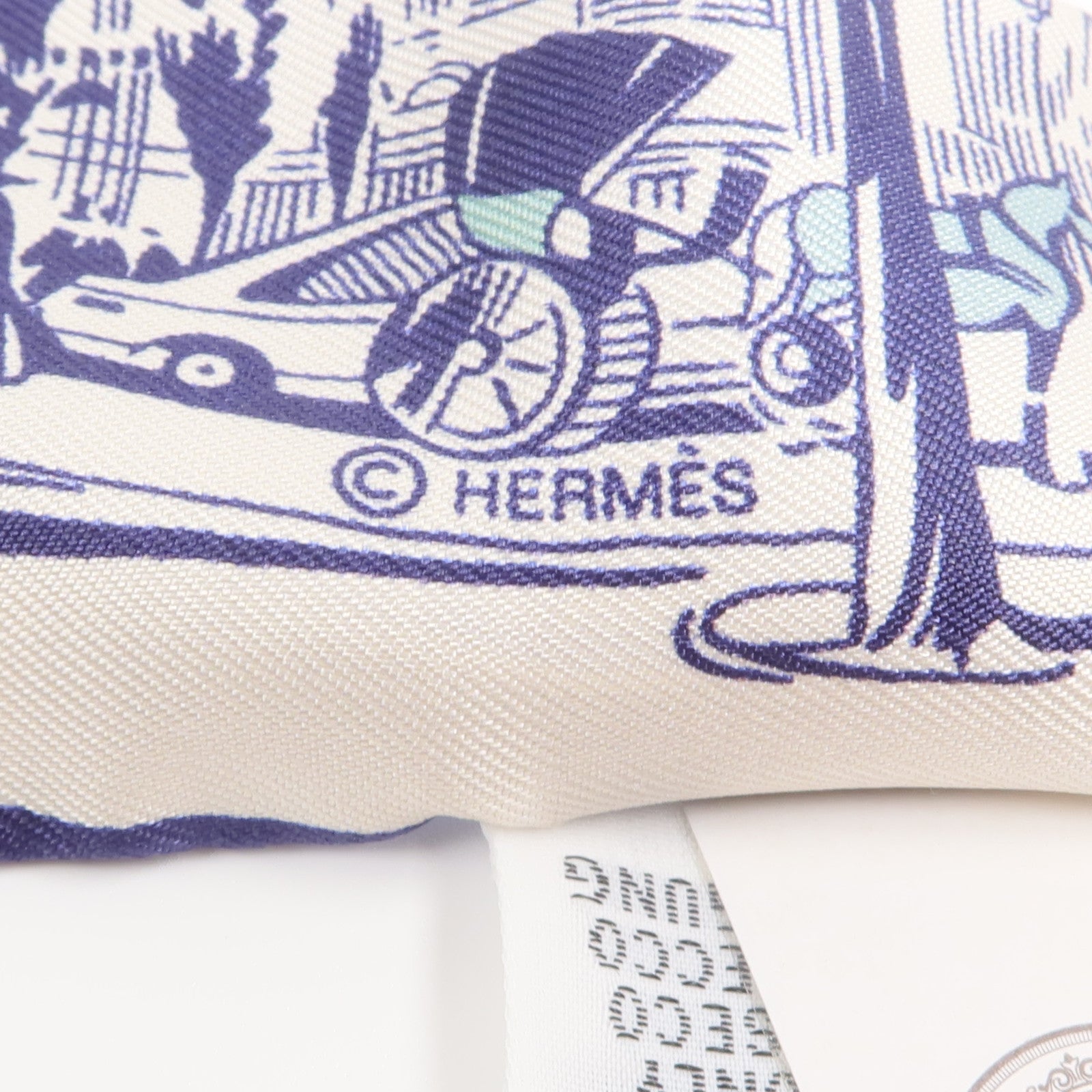 HERMES 絲質A l'Ombre des Boulevards Twilly絲巾