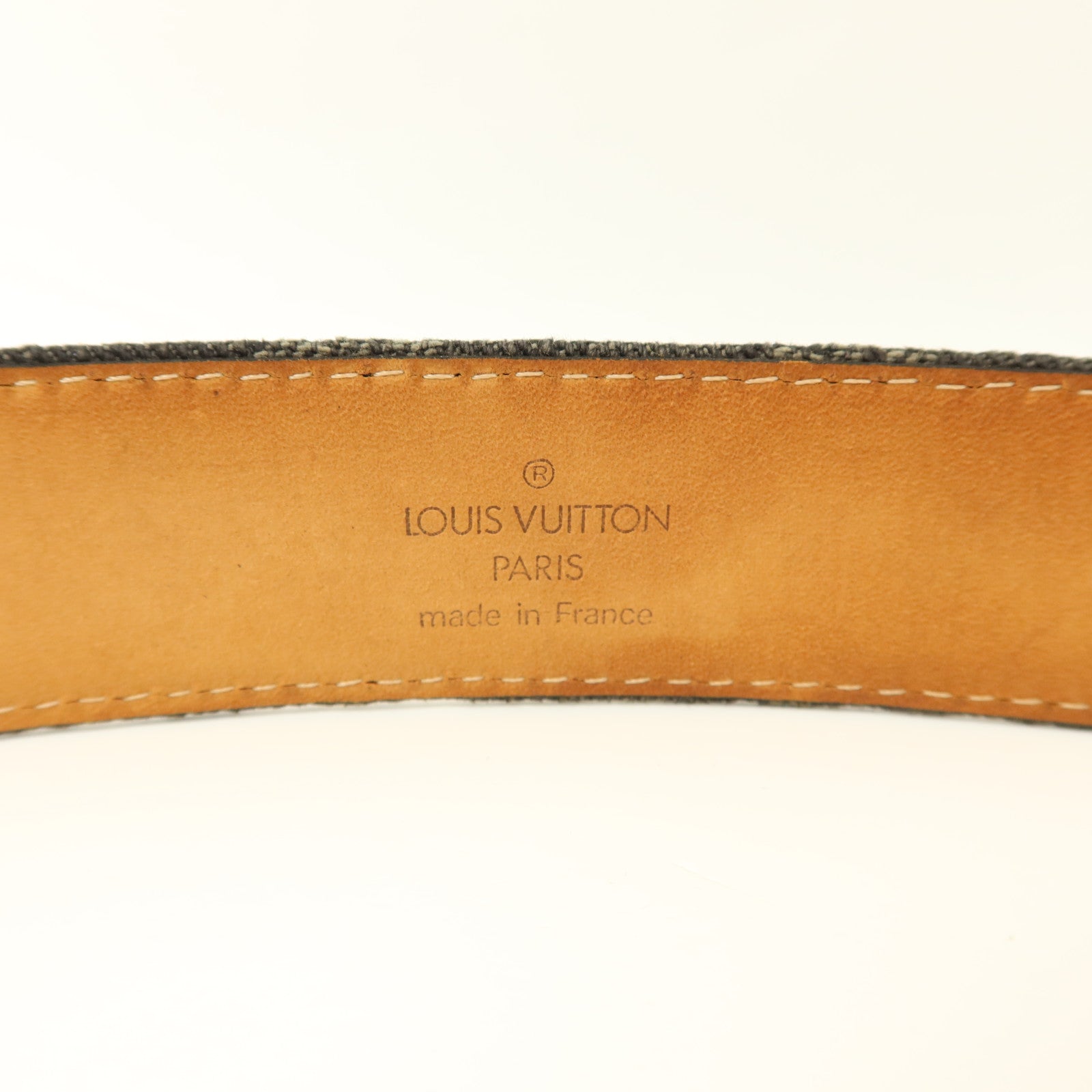 LOUIS VUITTON Monogram Denim Ceinture Belt皮帶