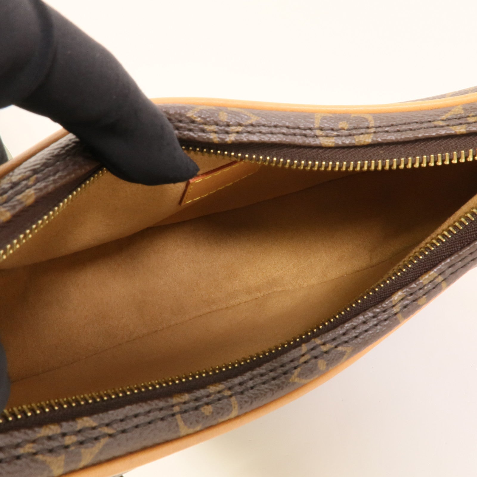 LOUIS VUITTON Monogram Loop金扣肩背袋棕色