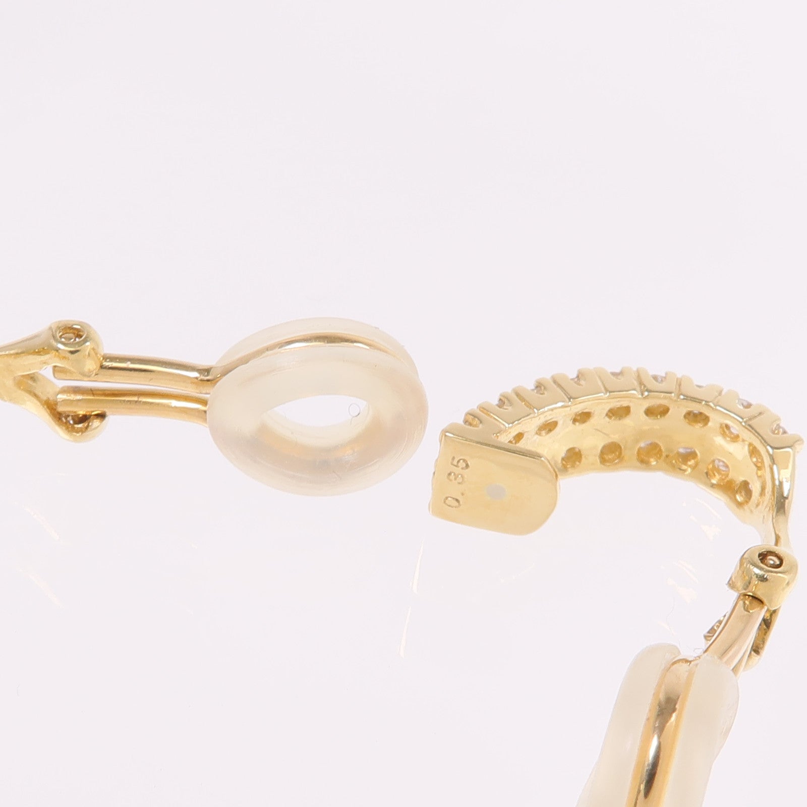 JEWELRY 18K黃金Diamond Earrings鑽石耳環