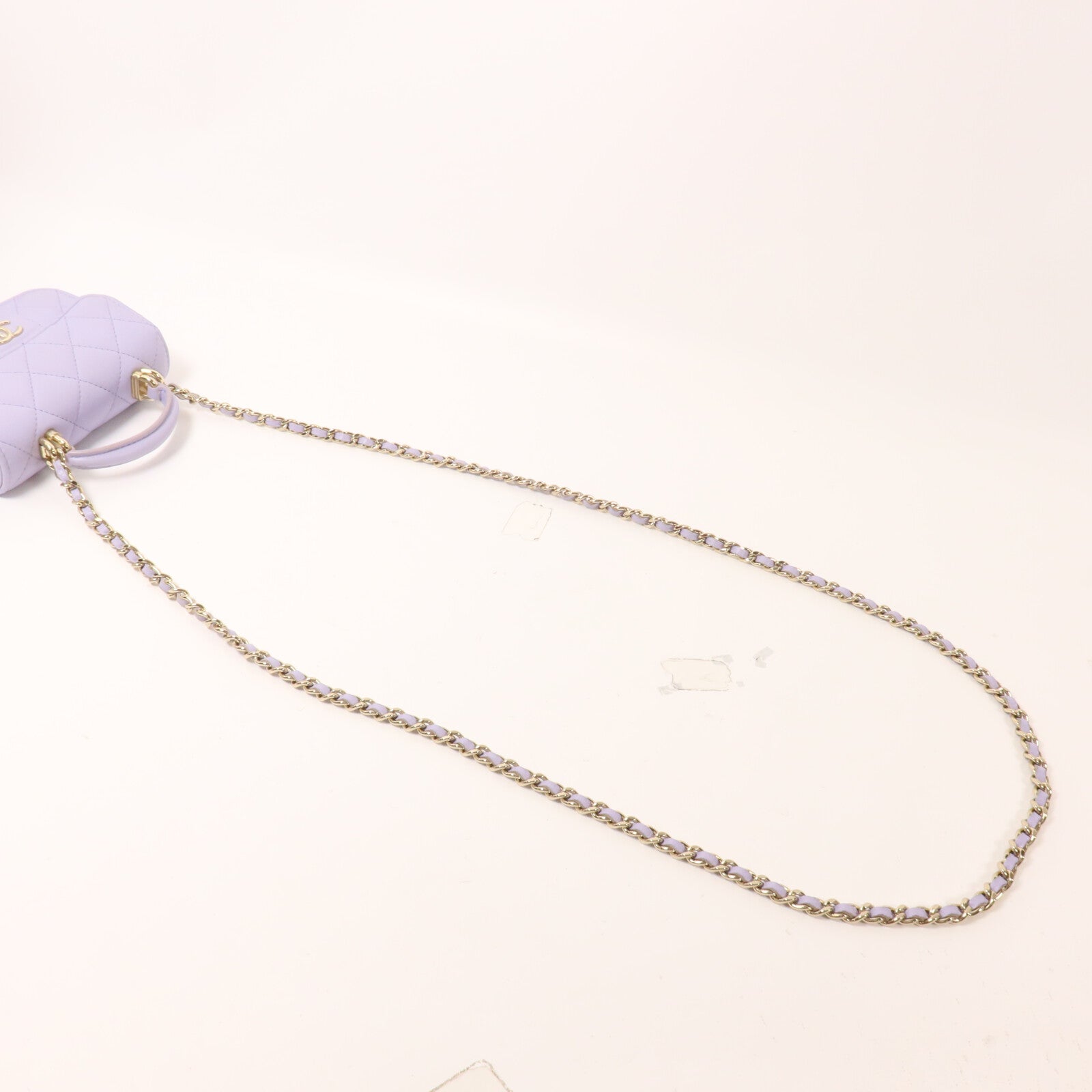 CHANEL 羊皮皮革Card Holder On Chain鏈帶手挽肩背兩用袋
