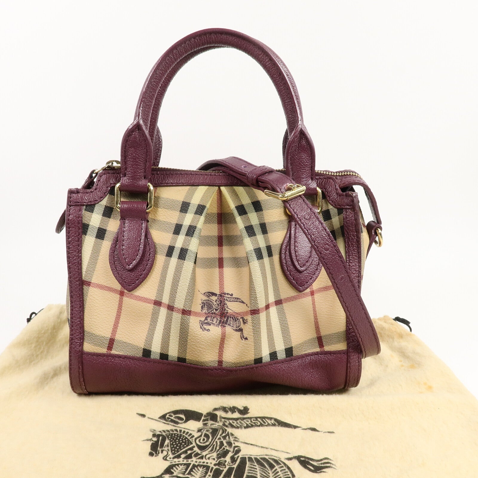 BURBERRY 牛皮皮革2 Way Shoulder Bag手挽肩背兩用袋