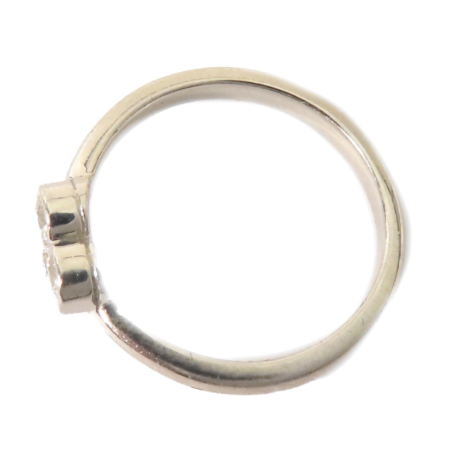 TIFFANY＆CO PT950鉑金Diamond Heart Ring鑽石戒指US#6