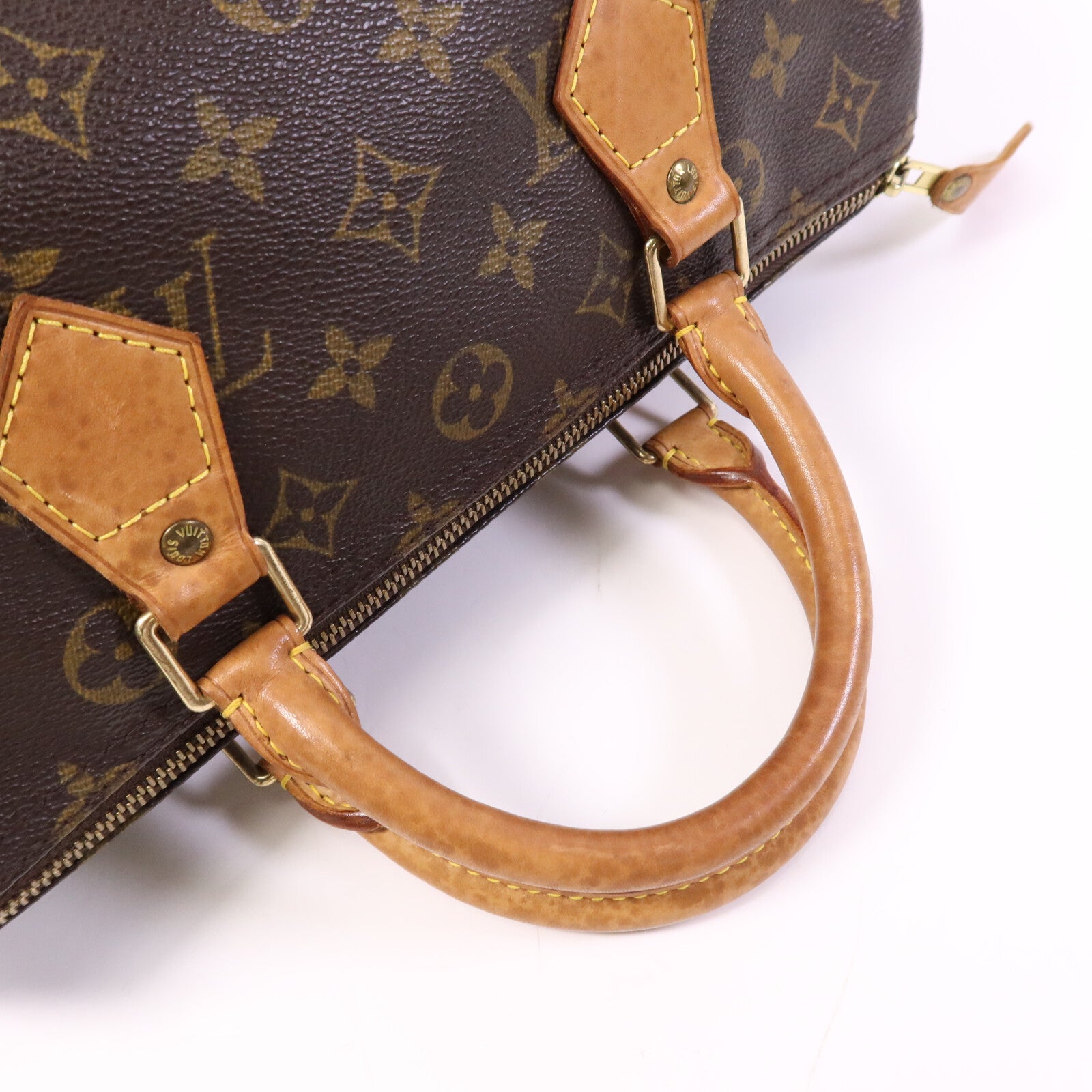 LOUIS VUITTON Monogram Speedy 30金扣手挽袋