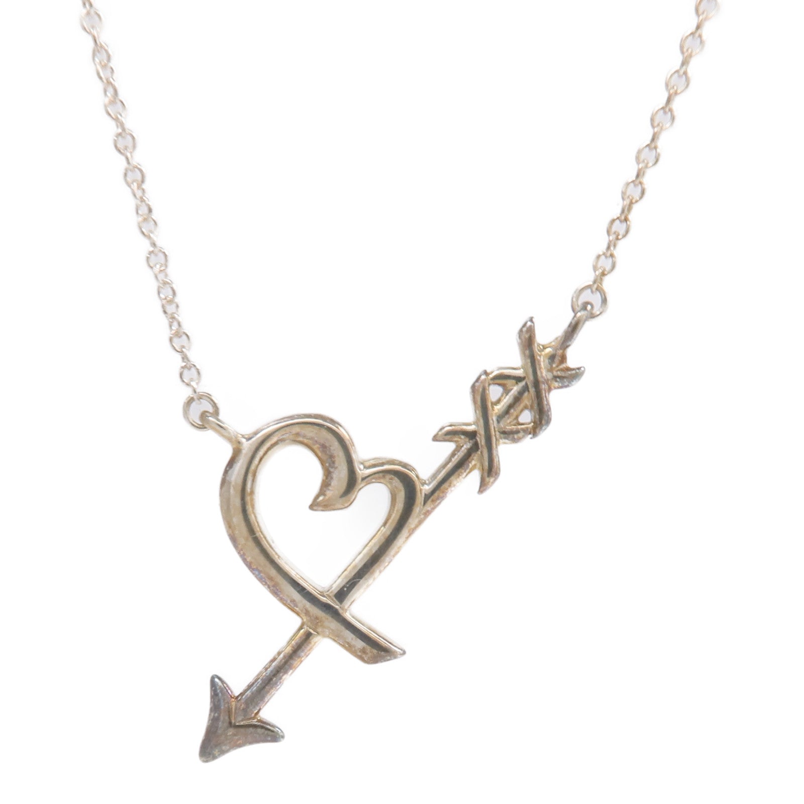 TIFFANY＆CO 925純銀Heart & Arrow Necklace項鍊