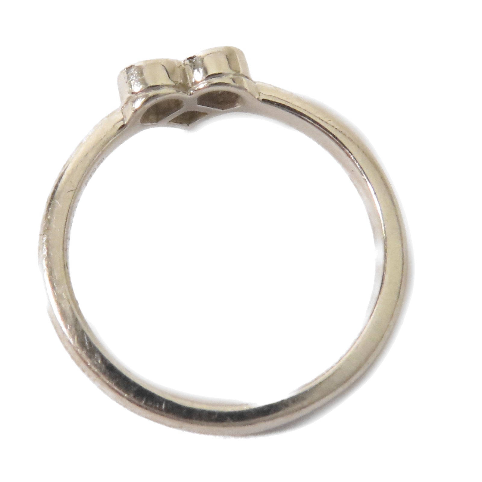 TIFFANY＆CO PT950鉑金Diamond Heart Ring鑽石戒指US#6